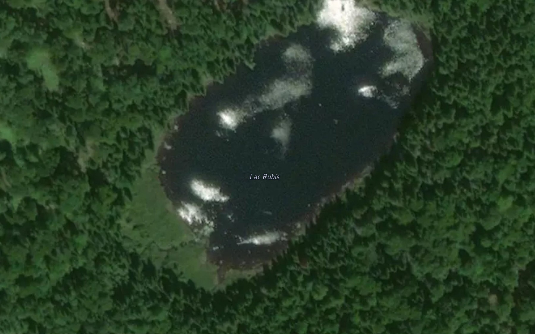 Satellite map of the Lac Rubis