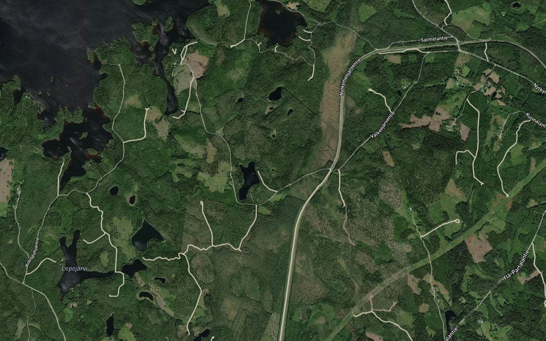 Satellite map of the Vaha-Loytonen