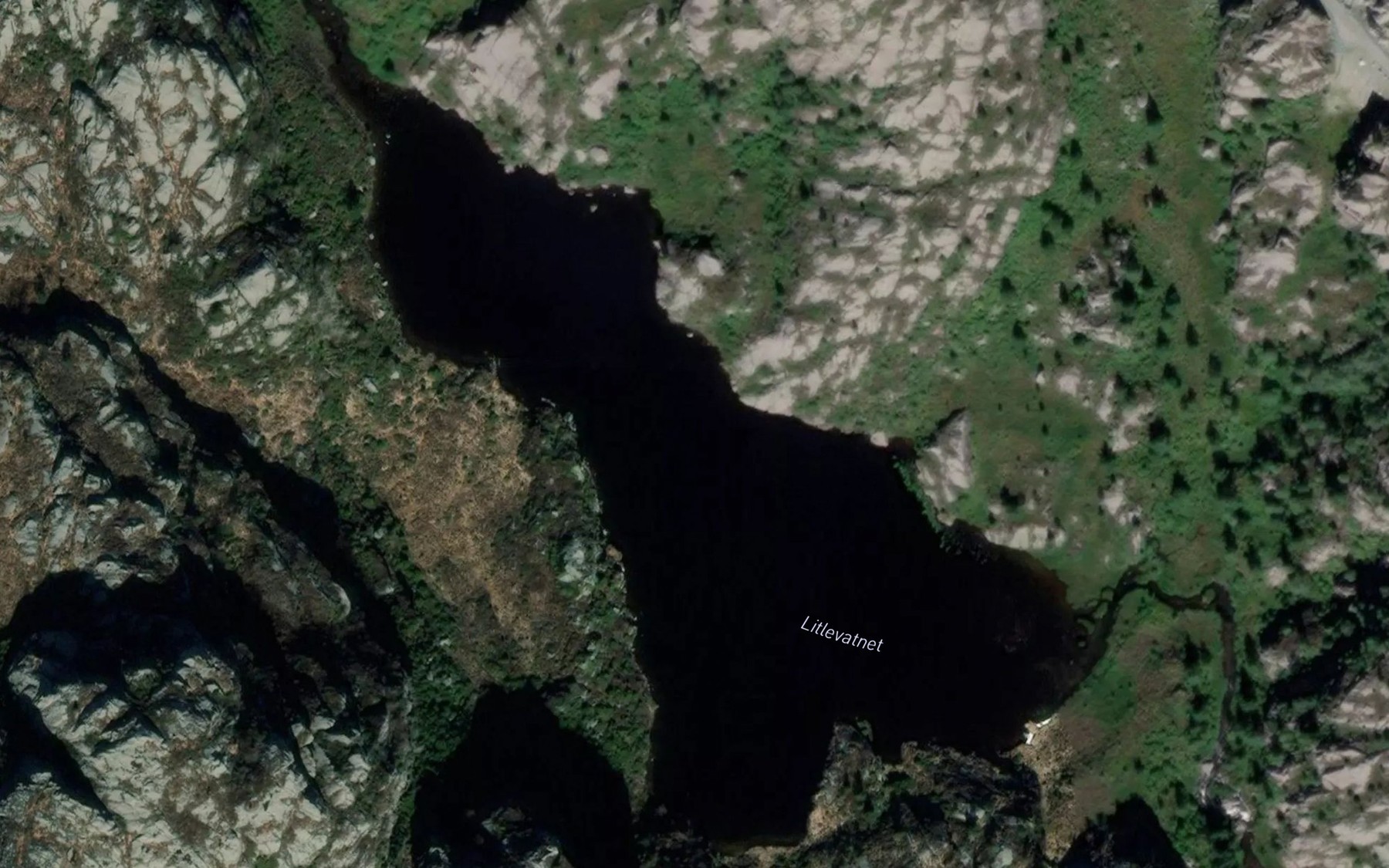 Satellite map of the Litlevatnet