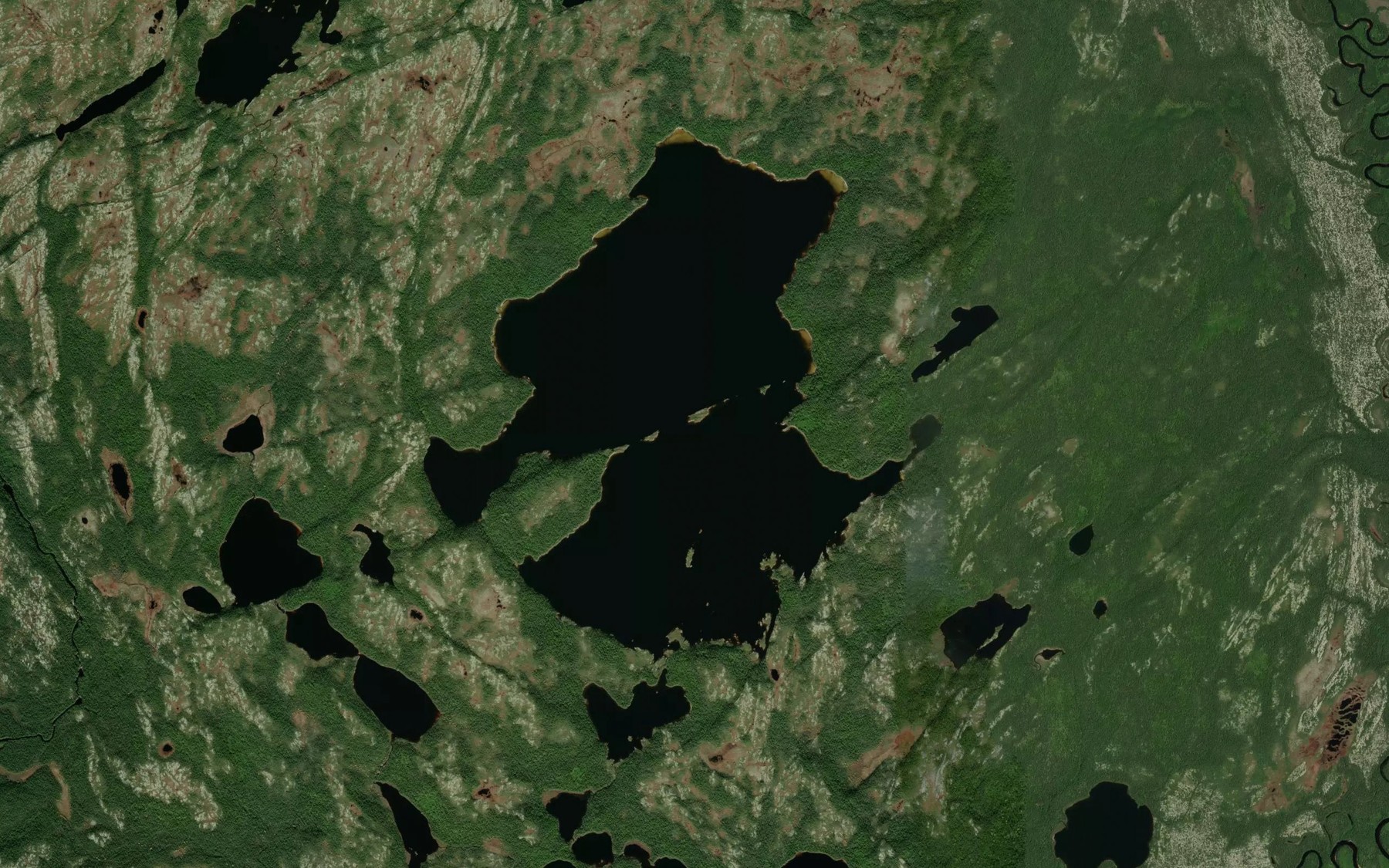 Satellite map of the Lac Dabin