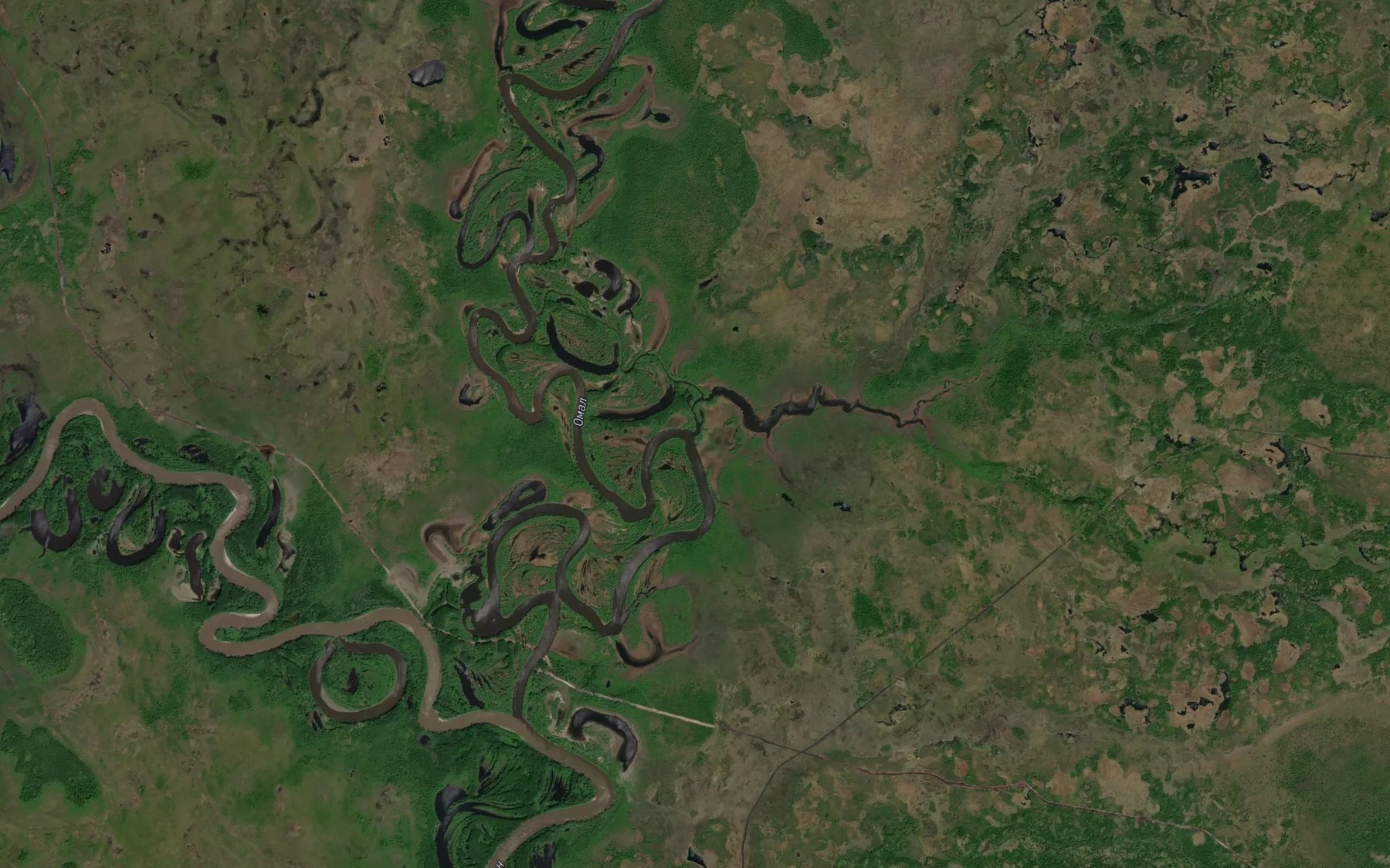 Satellite map of the Dzhagda