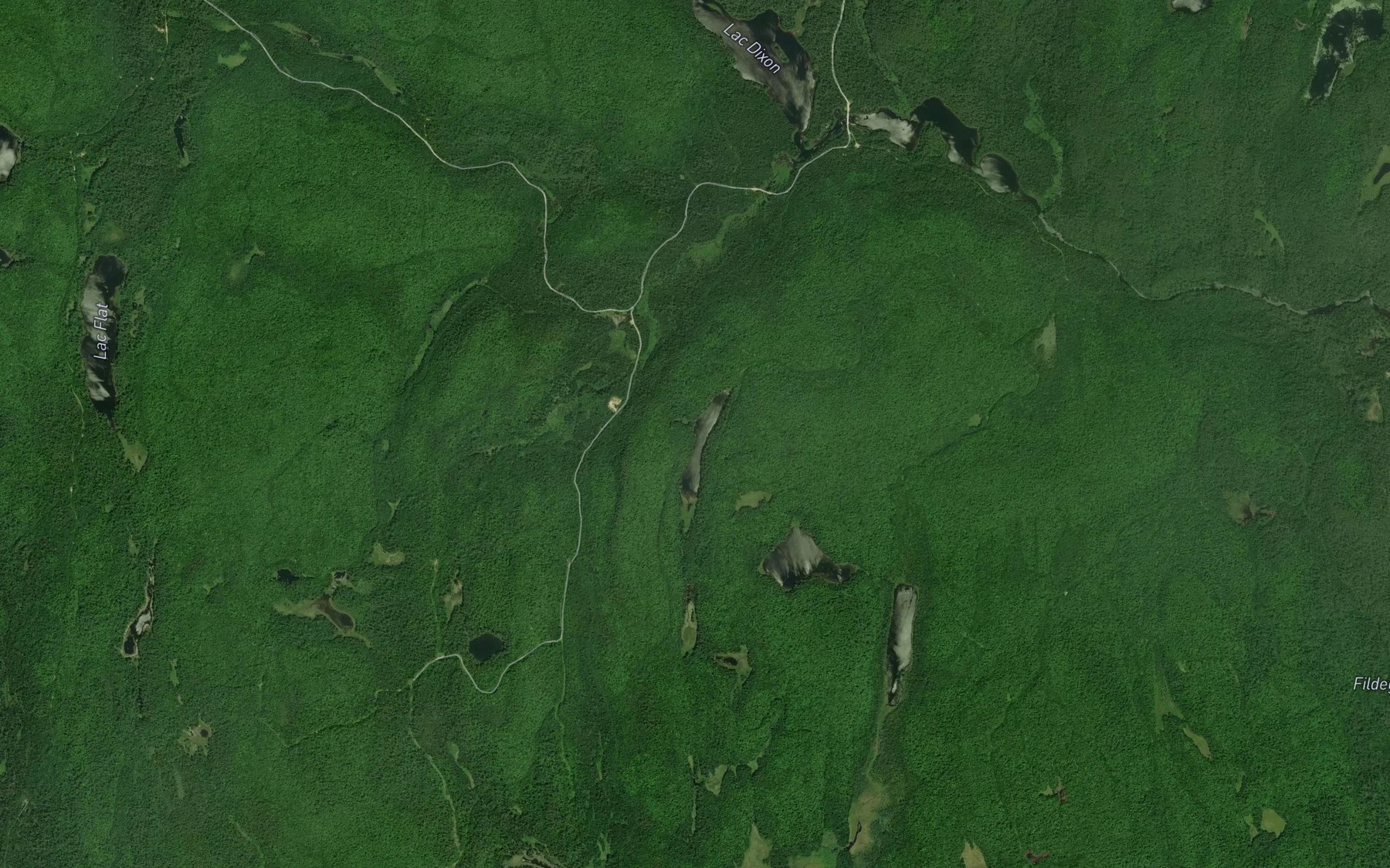 Satellite map of the Lac du Poussin