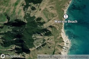 Satellite map of the Whakamarino Stream