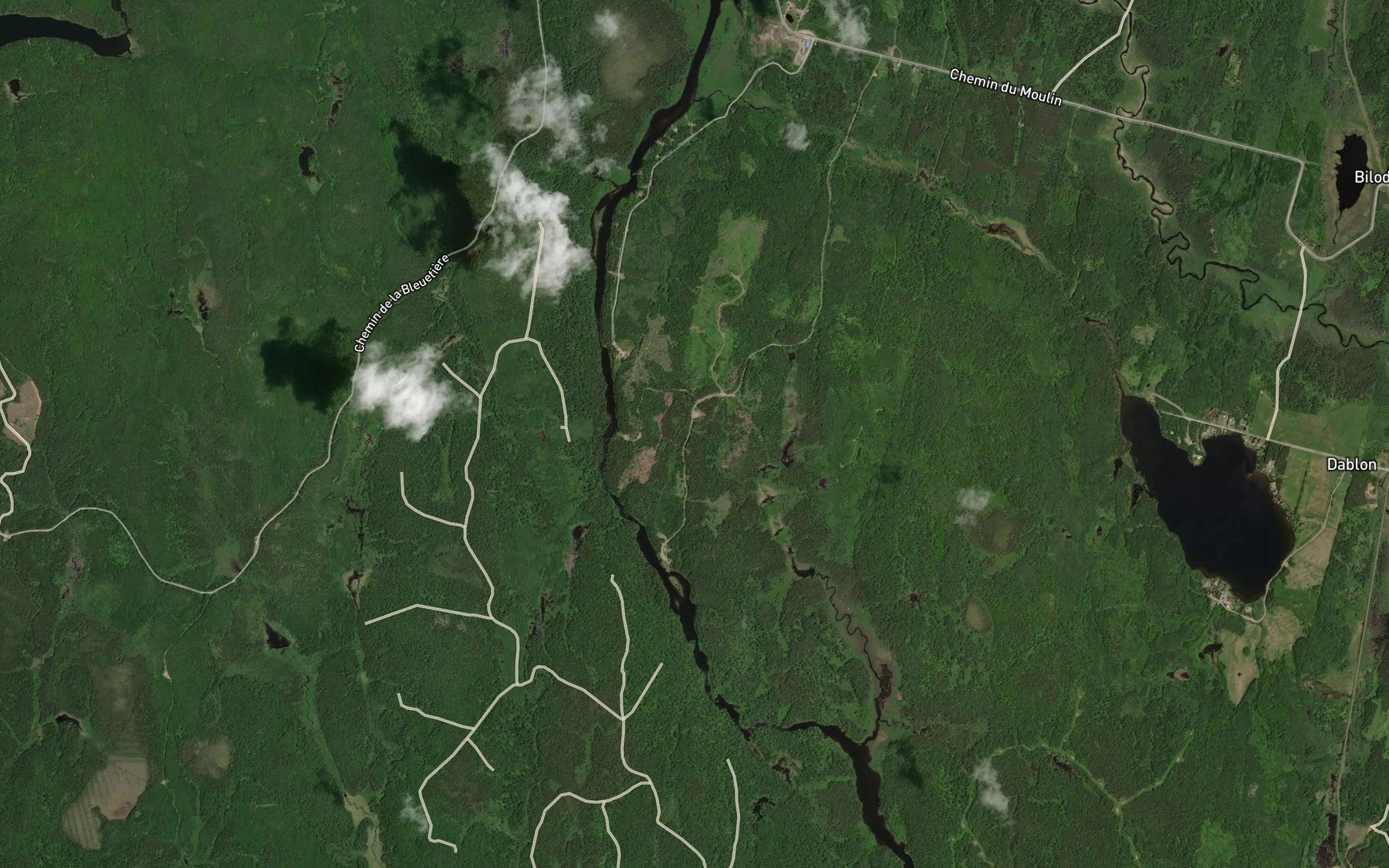 Satellite map of the Rapide Plat