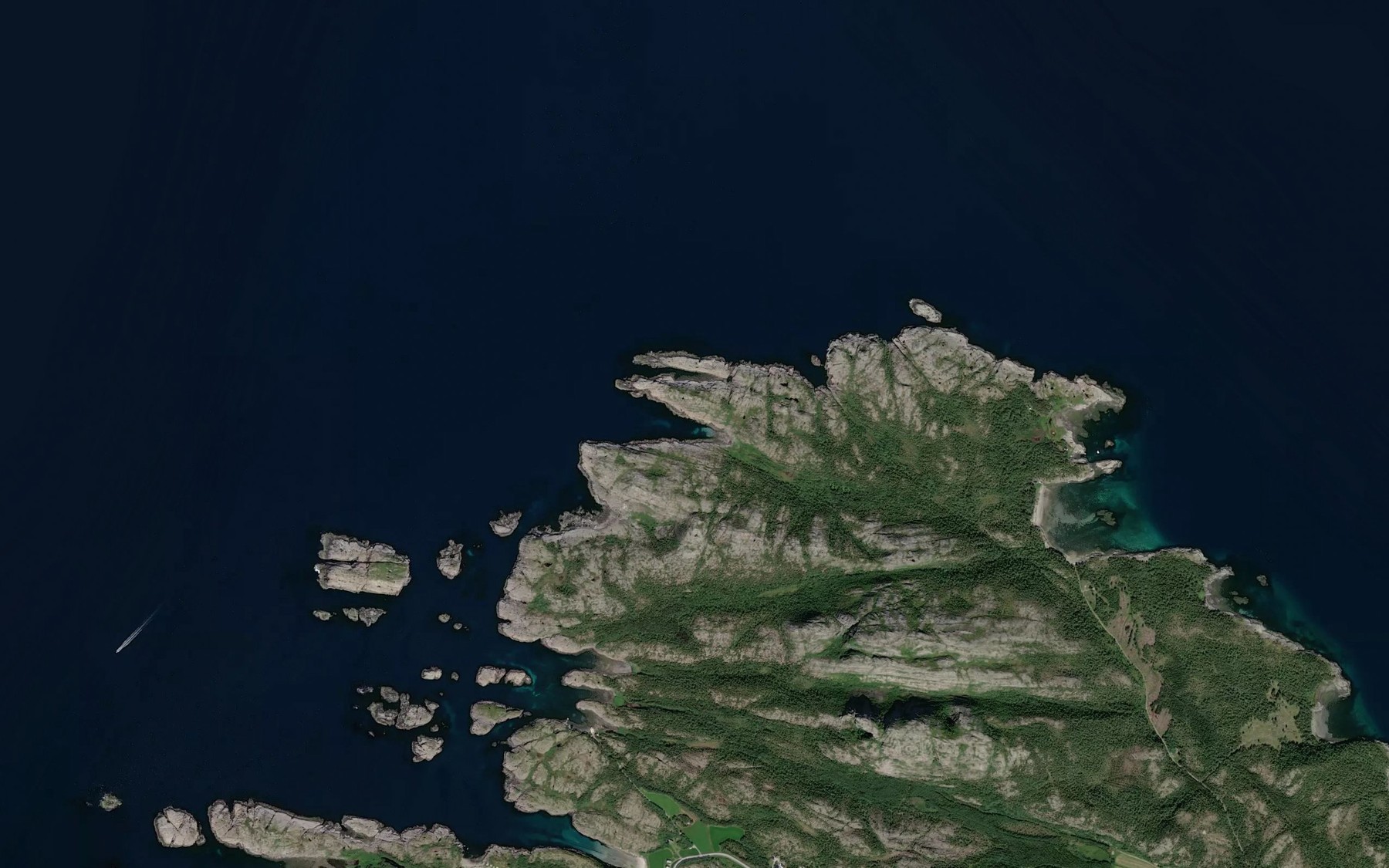Satellite map of the Skeiskavika