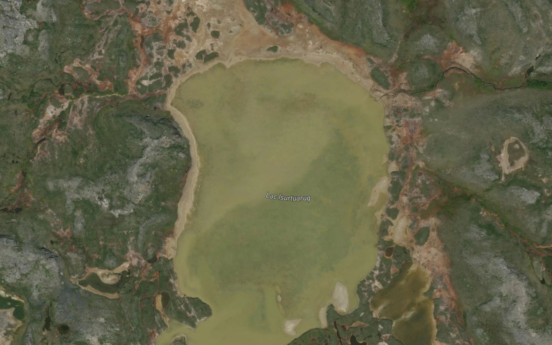 Satellite map of the Lac Isurtuaruq