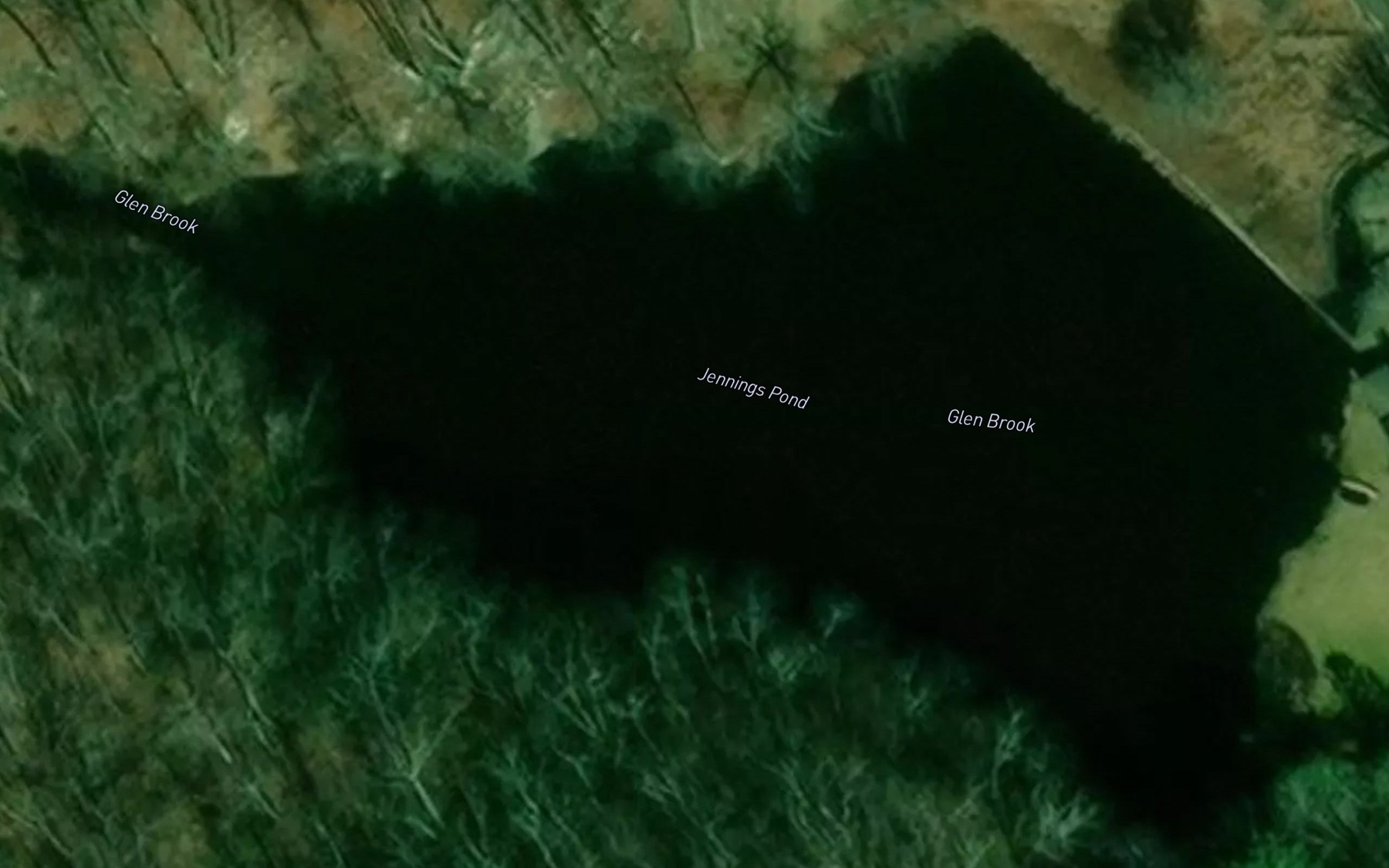 Satellite map of the Jennings Pond