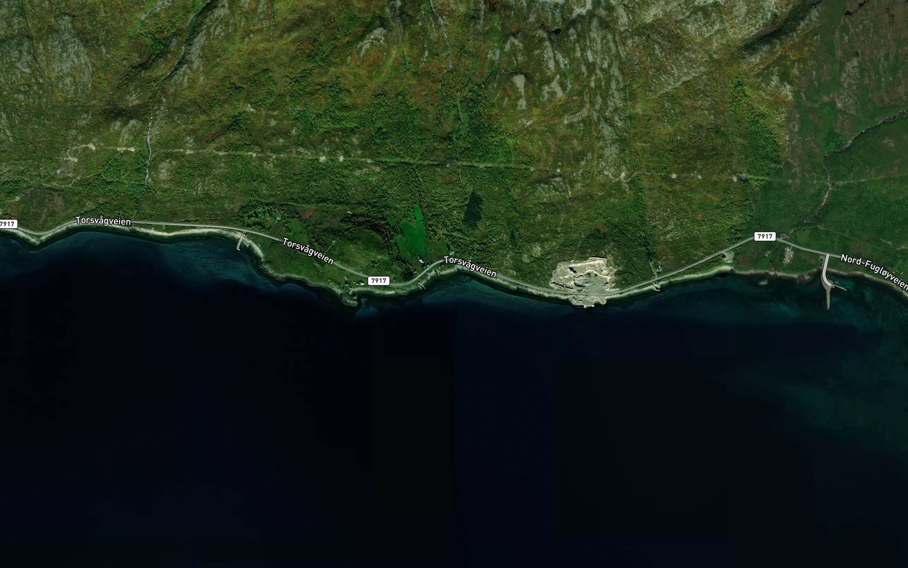 Satellite map of the Kvalshausvika