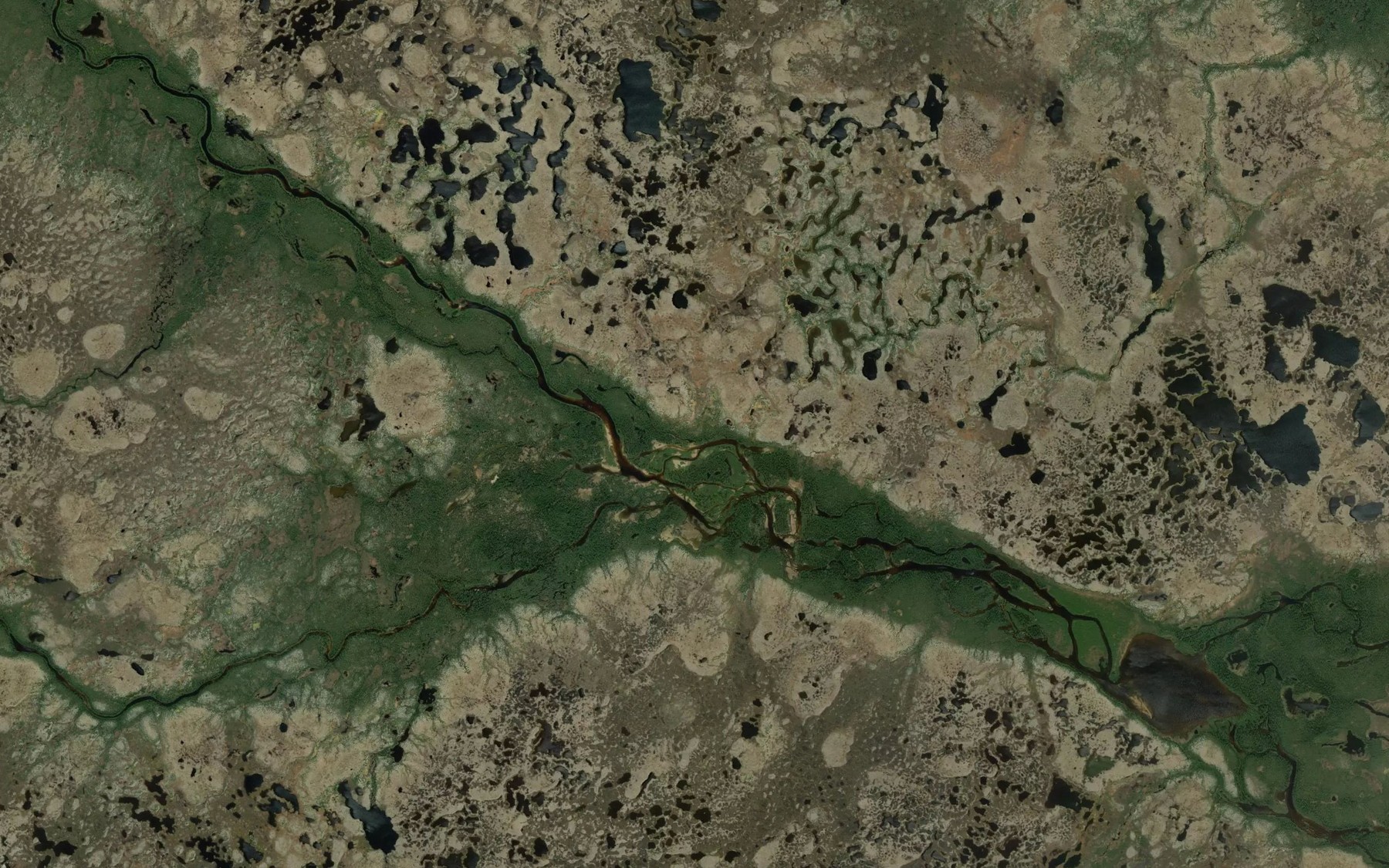 Satellite map of the Beale Creek
