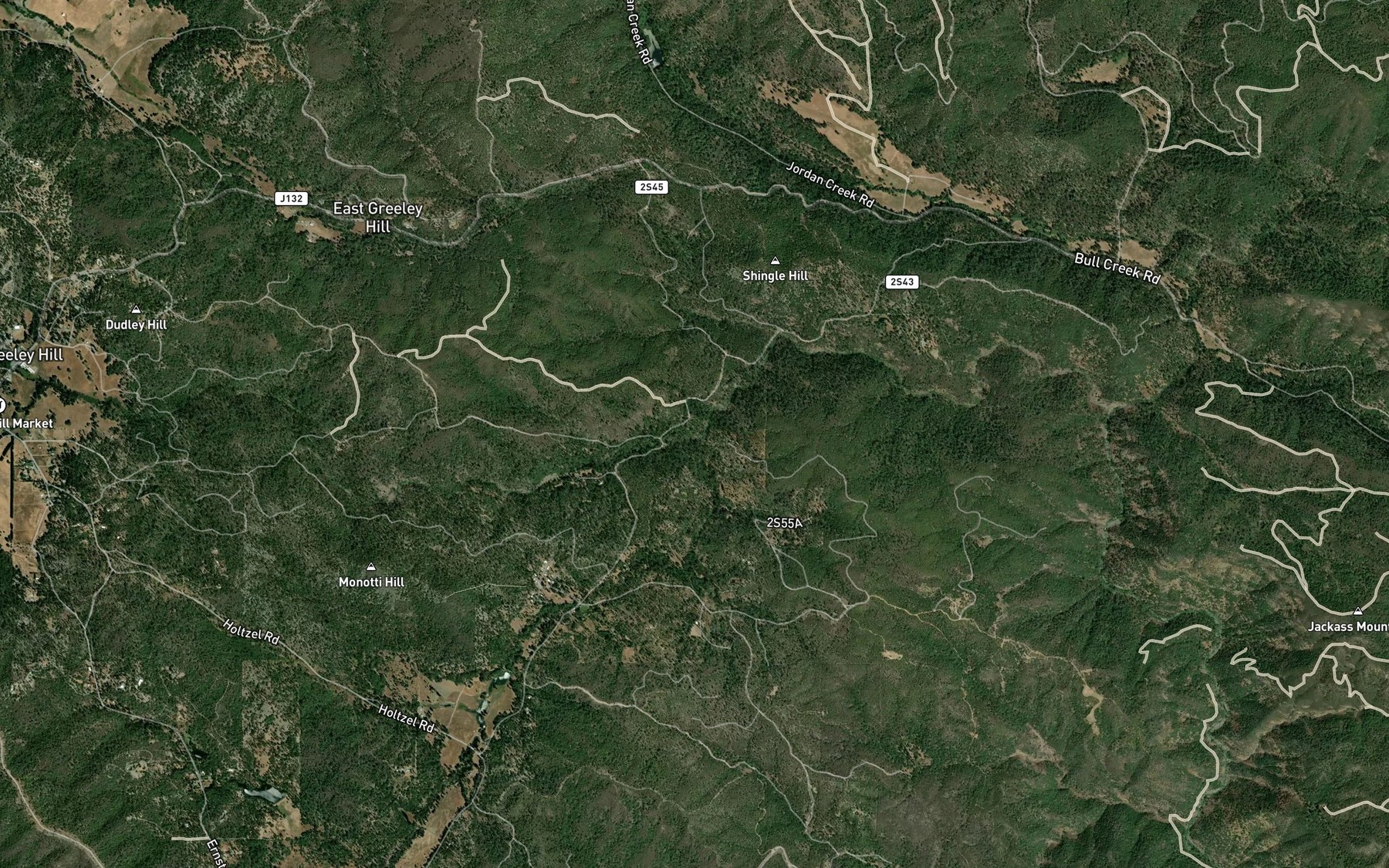 Satellite map of the Dutch Creek