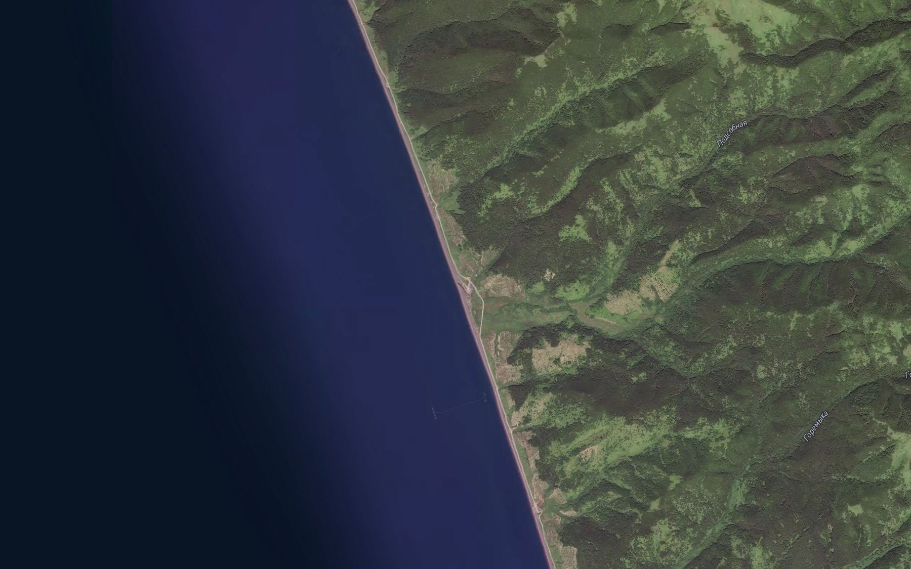 Satellite map of the Mramornaya