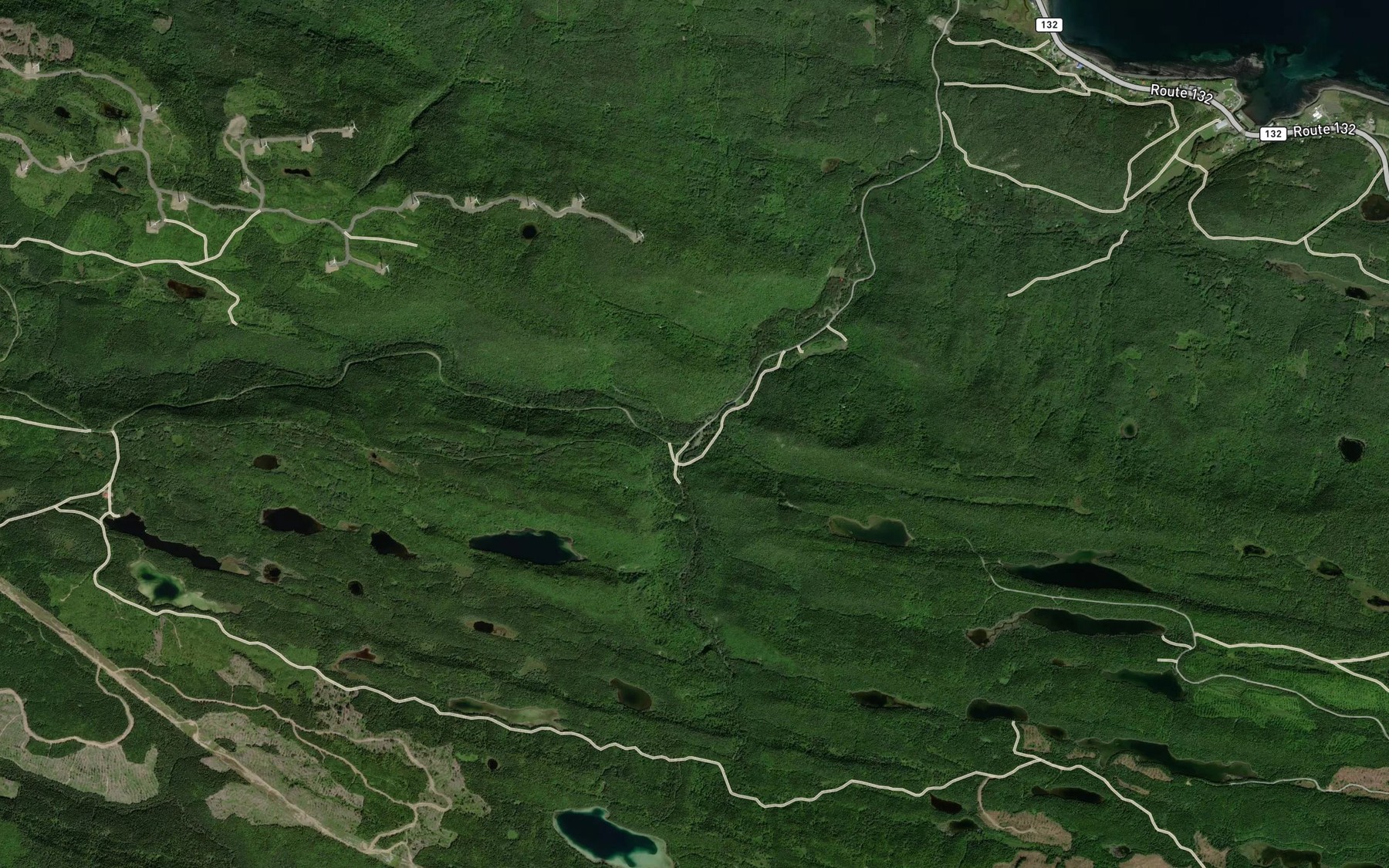 Satellite map of the Le Grand Ruisseau