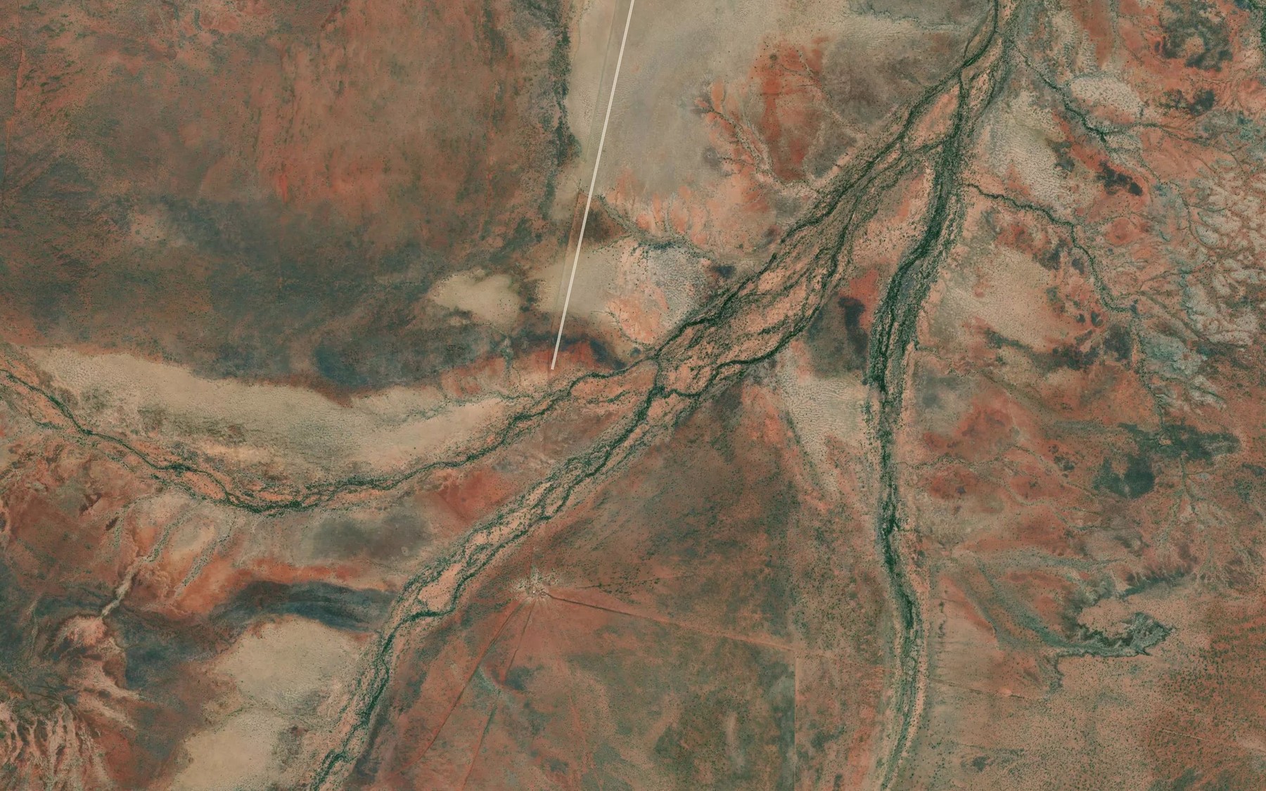 Satellite map of the Barry Creek