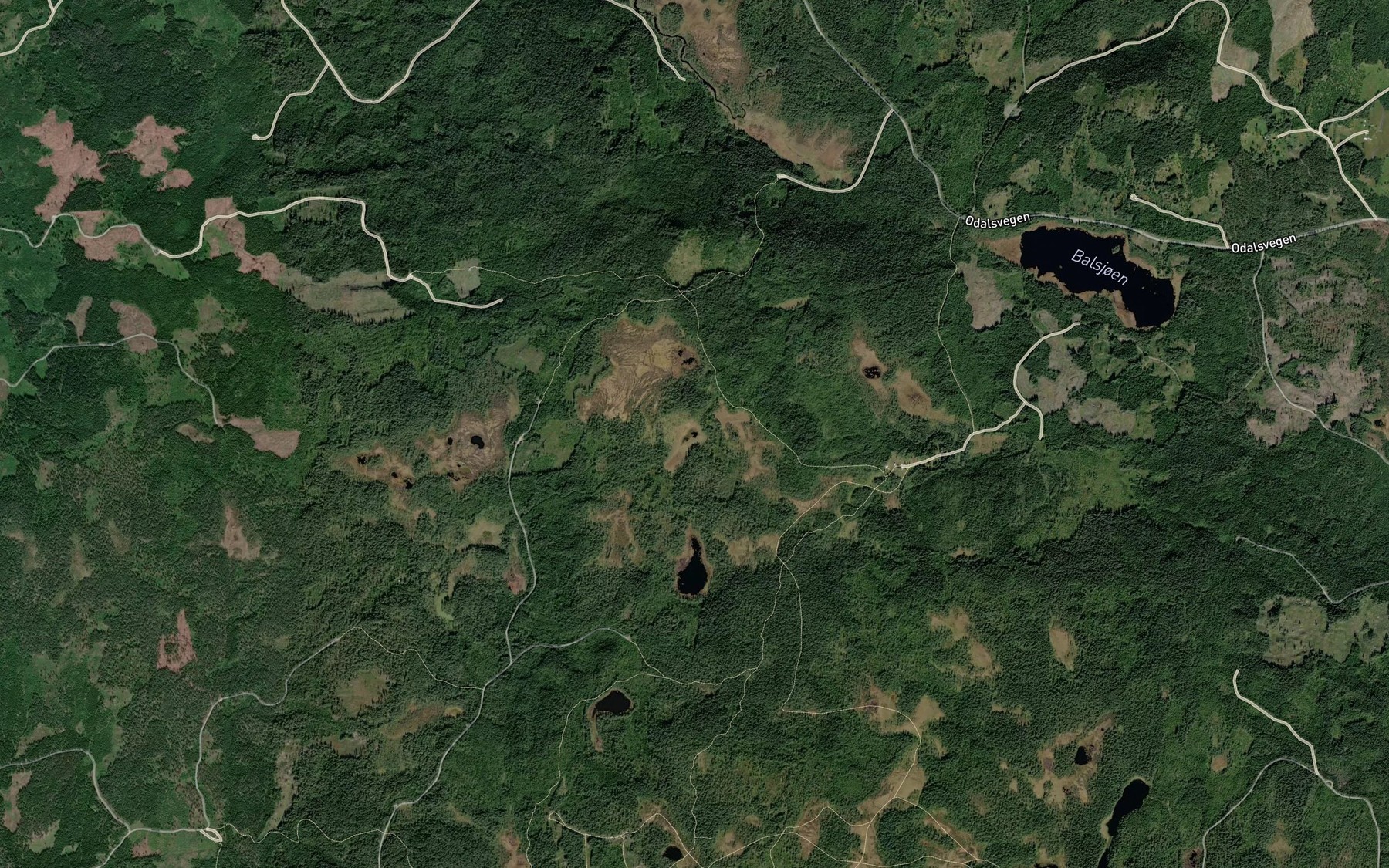 Satellite map of the Glingrostjernet