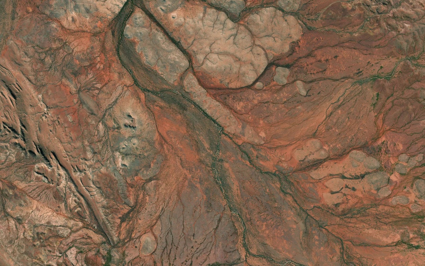 Satellite map of the Wannery Creek