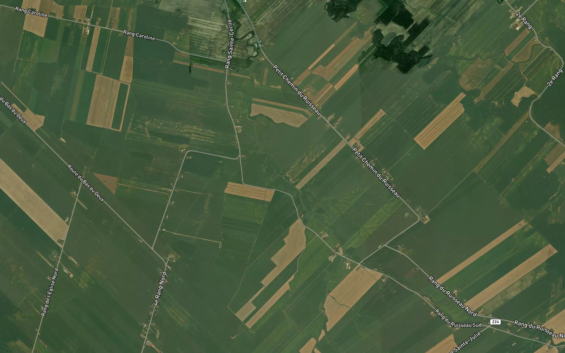 Satellite map of the Decharge du Petit Rang