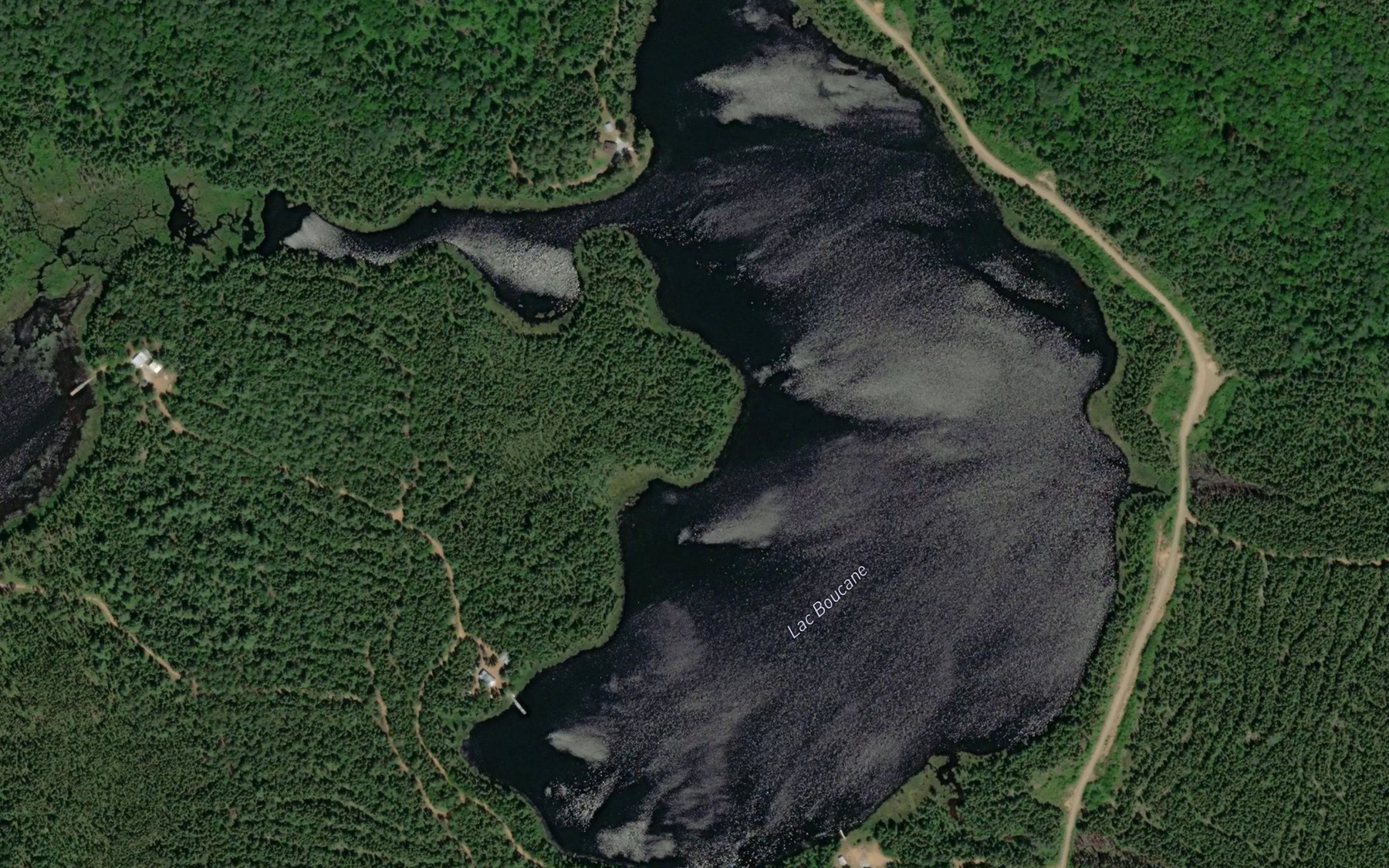 Satellite map of the Lac Boucane