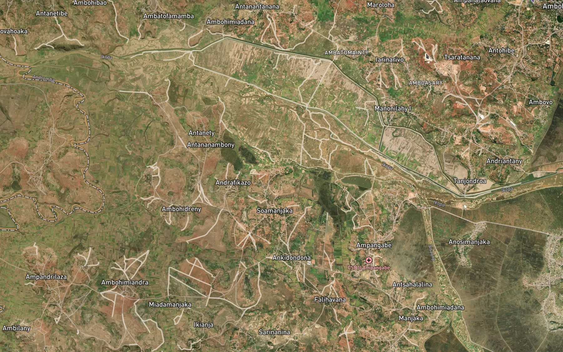 Satellite map of the Sisaony