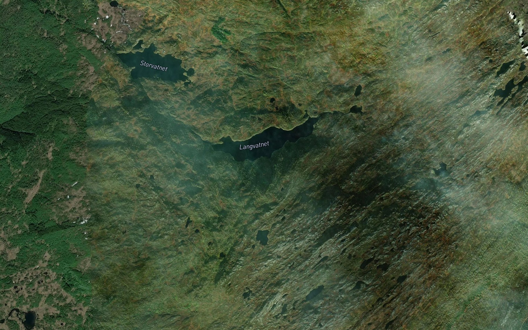Satellite map of the Stordalsdiket