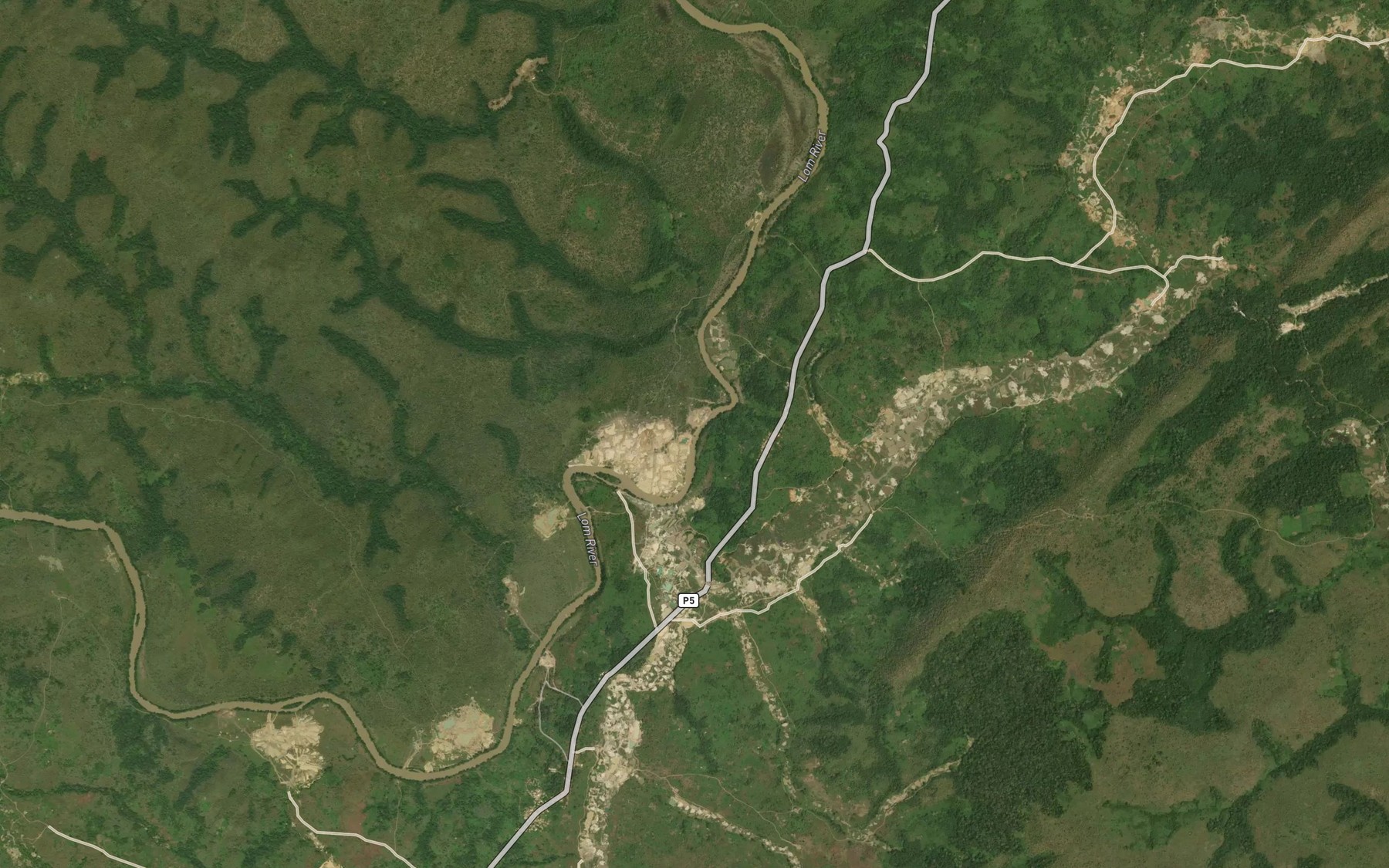 Satellite map of the Belikoko