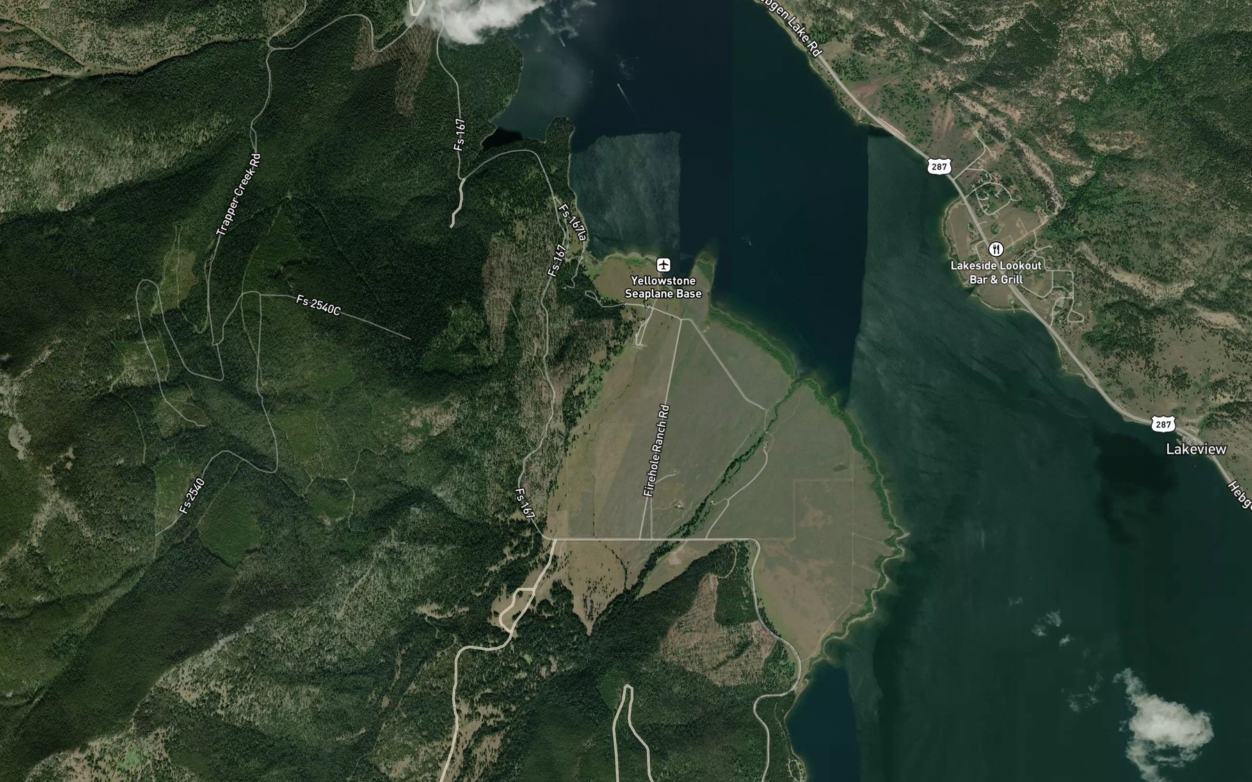 Satellite map of the Ruof Ditch