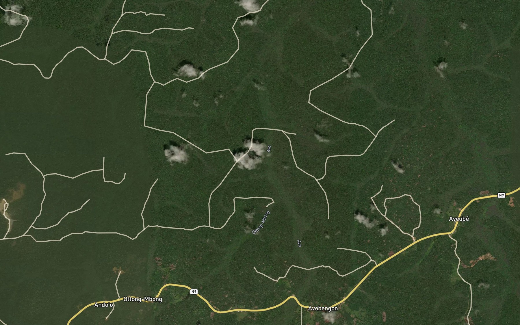 Satellite map of the Otong Mbong
