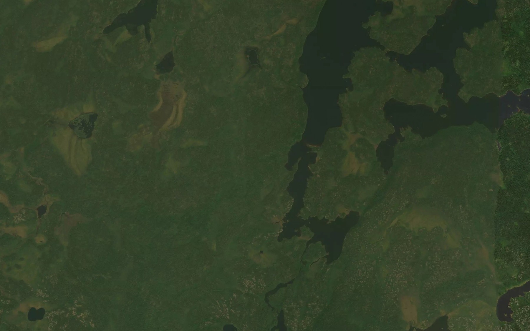 Satellite map of the Ballast Creek