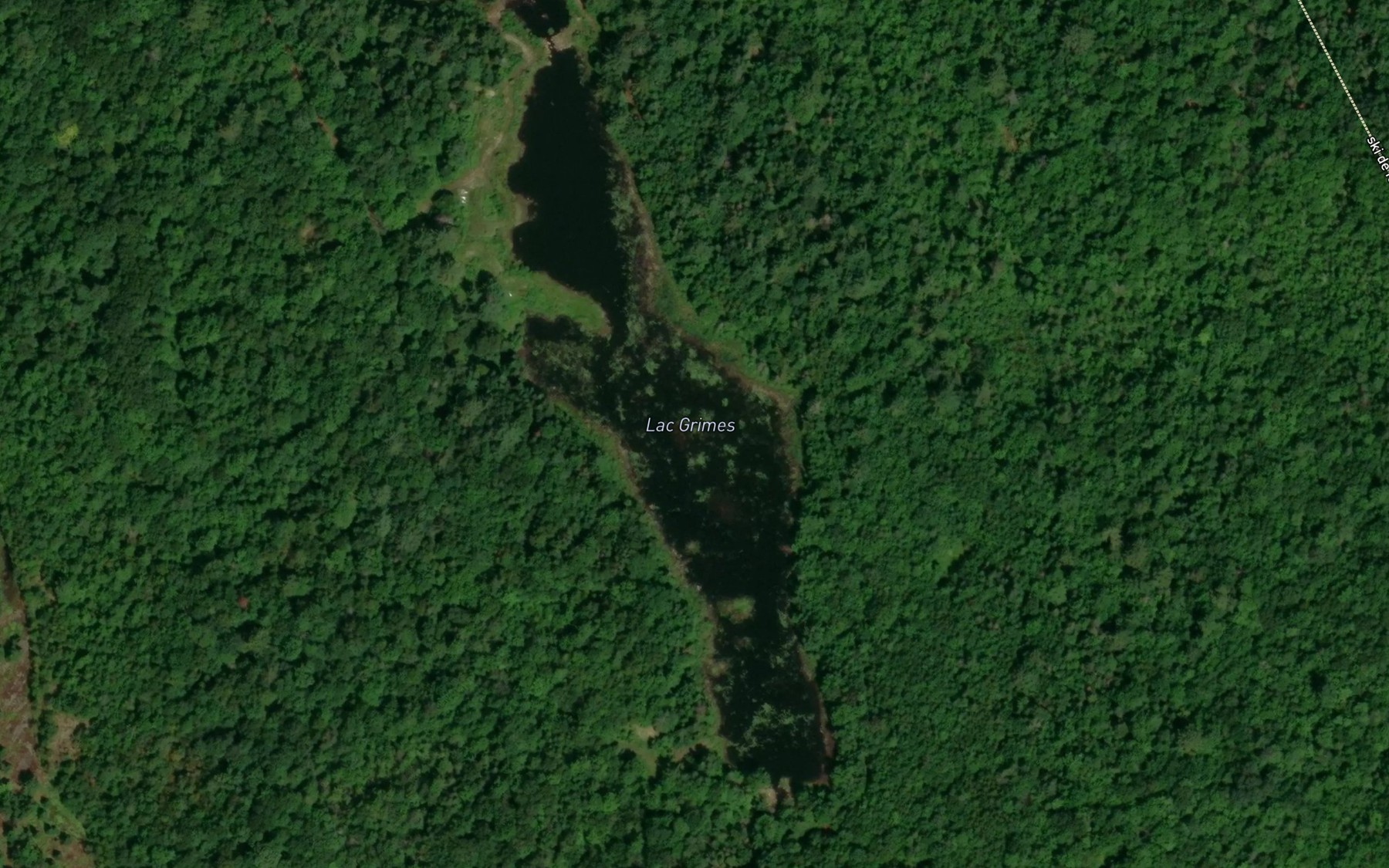 Satellite map of the Lac Grimes