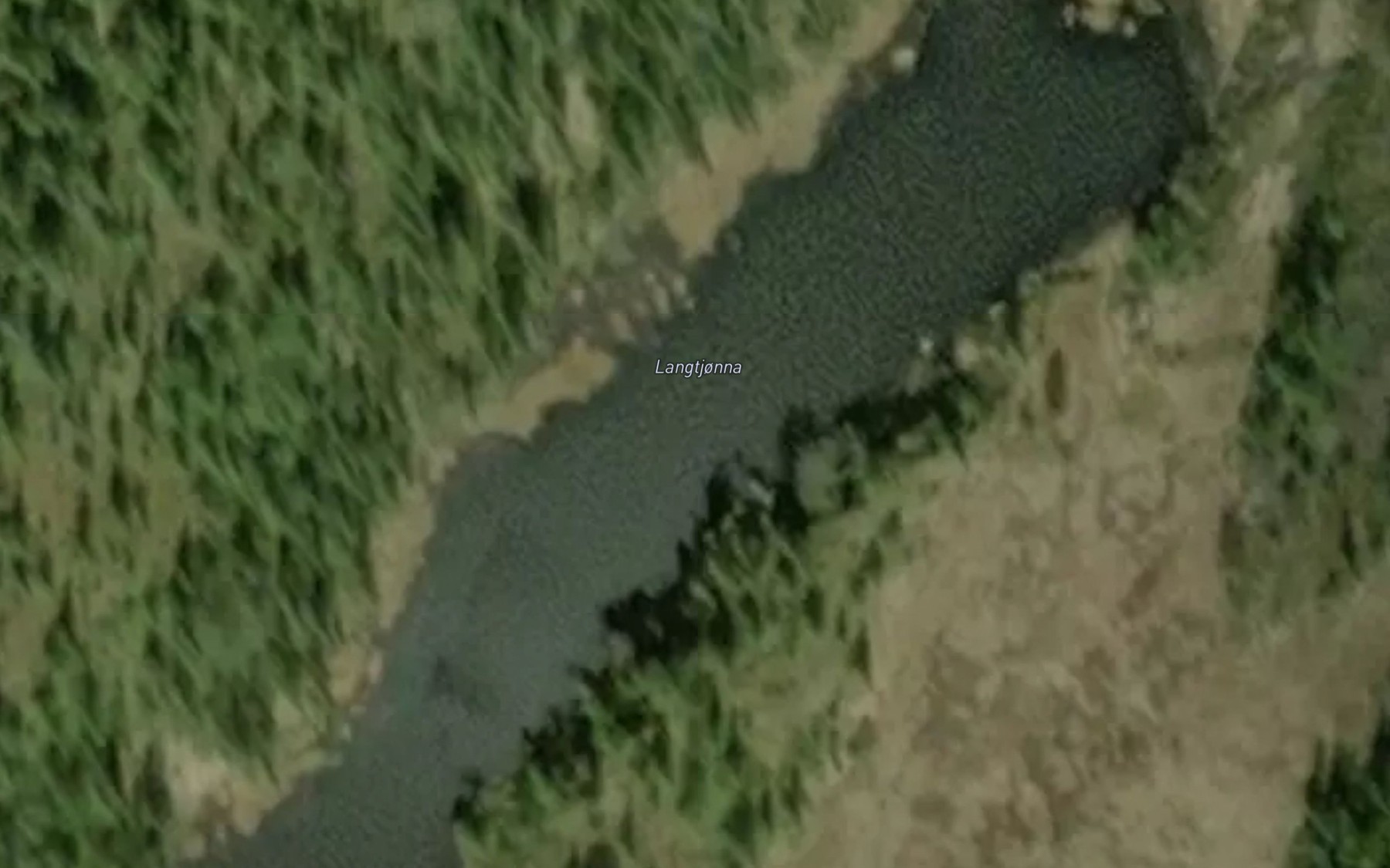 Satellite map of the Langtjonna