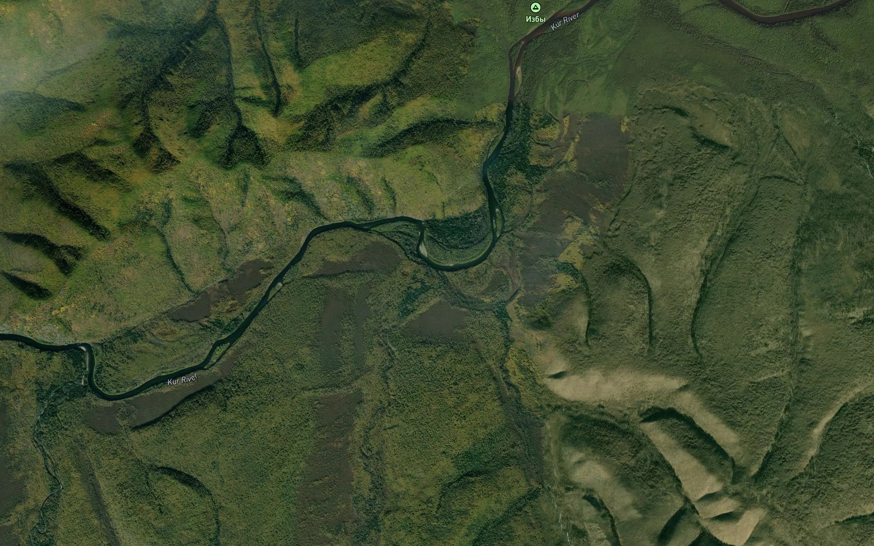 Satellite map of the Srednyaya Birandzha