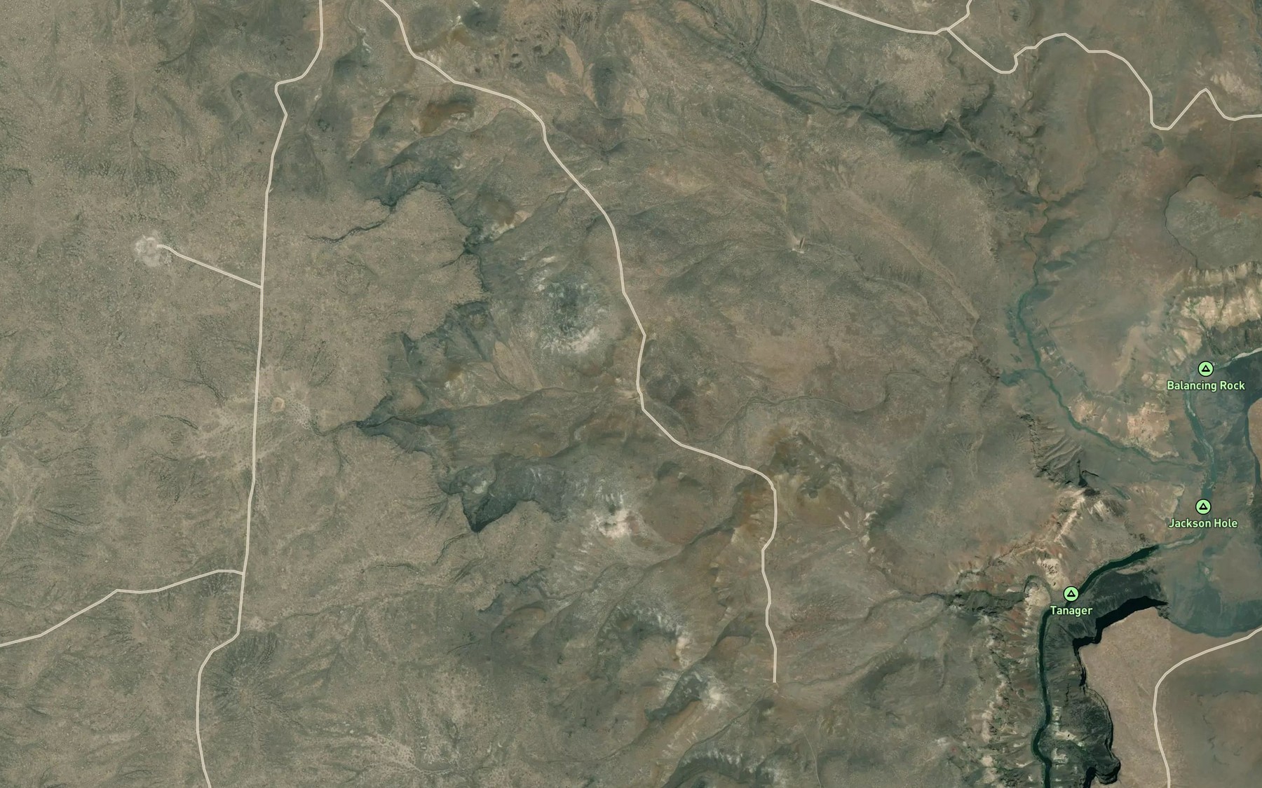 Satellite map of the Lower Miller Reservoir
