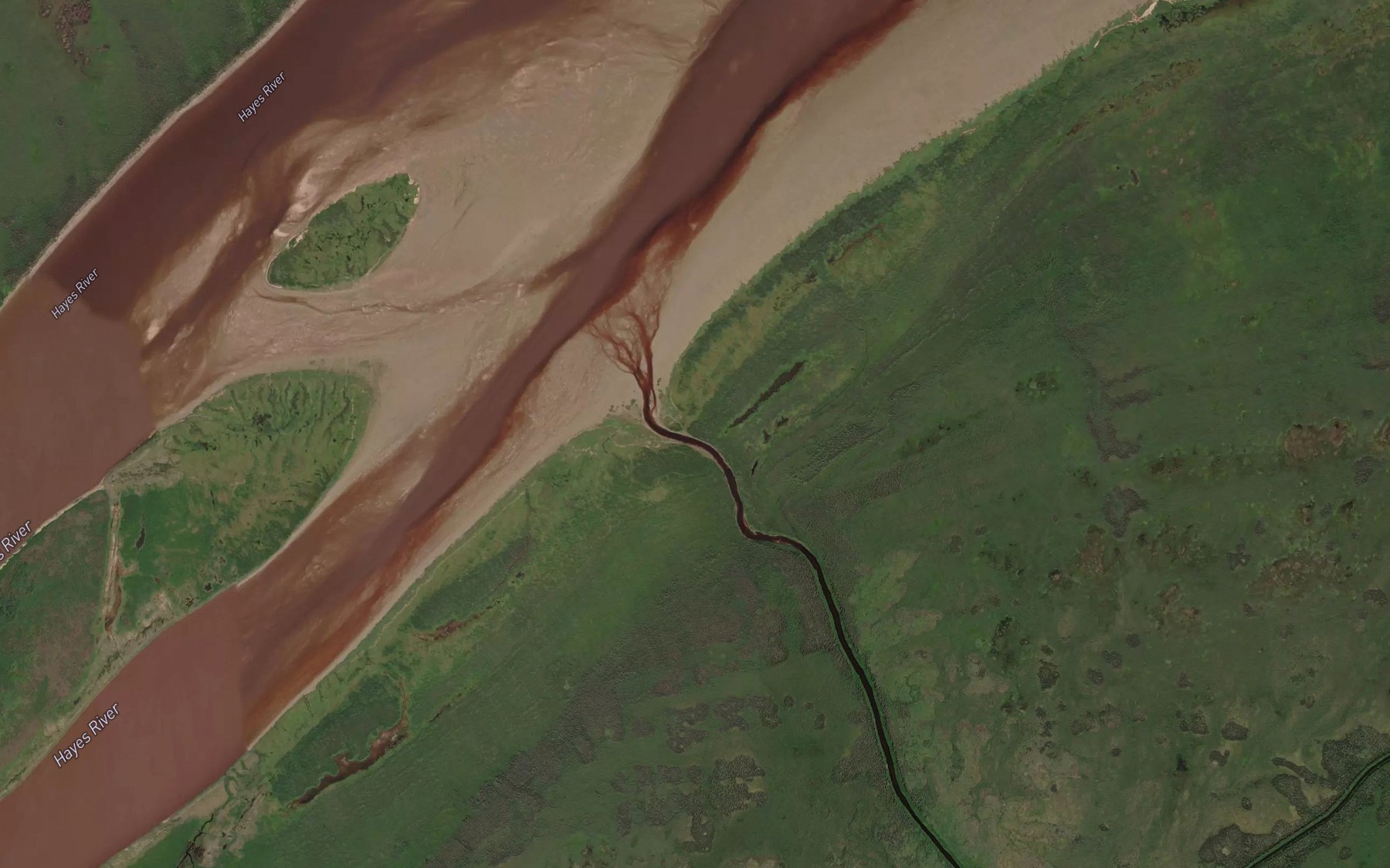 Satellite map of the French Creek