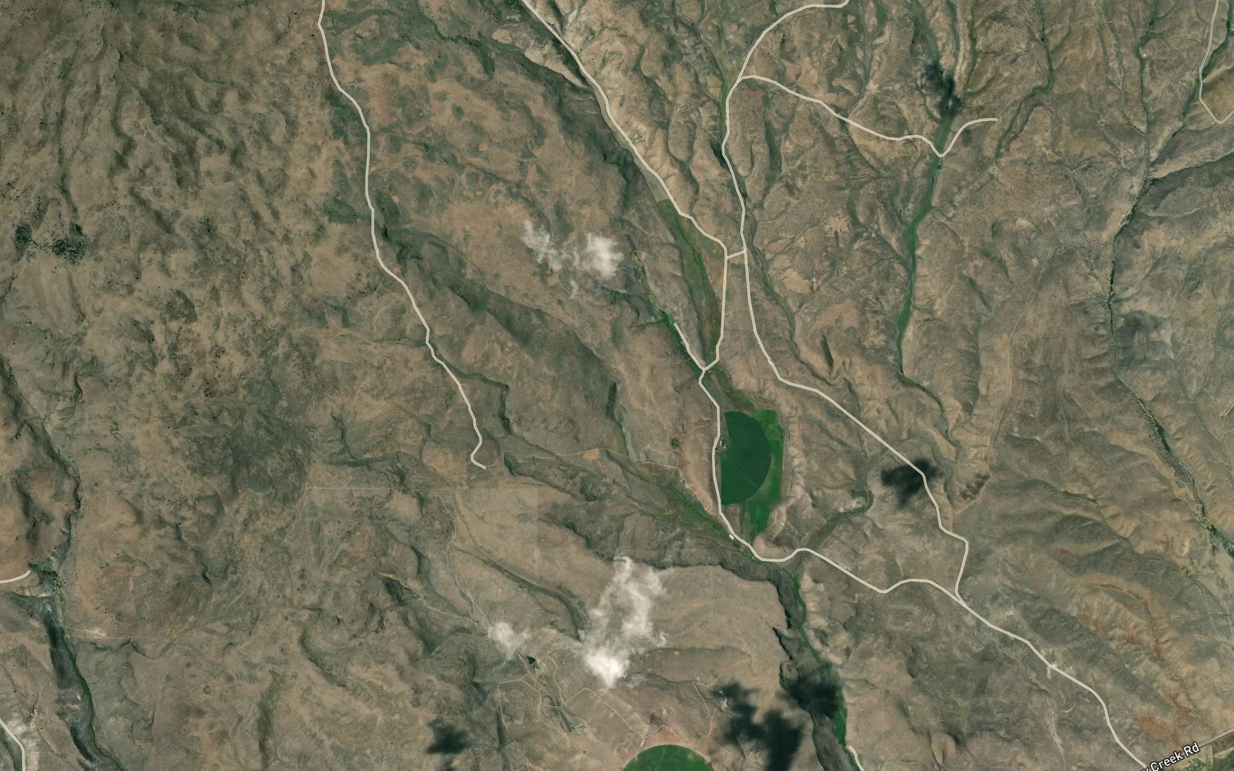 Satellite map of the Cave Hollow Spring