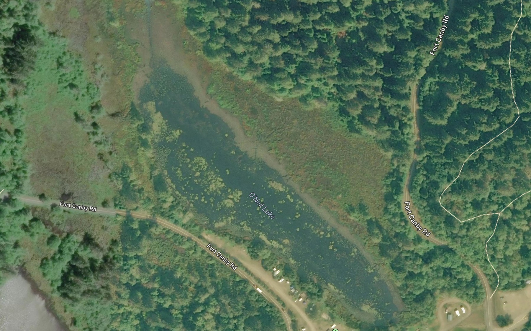 Satellite map of the O'Neil Lake