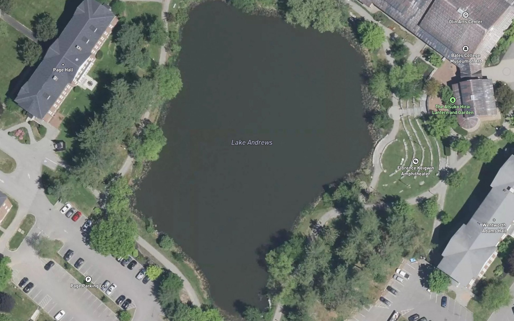 Satellite map of the Lake Andrews