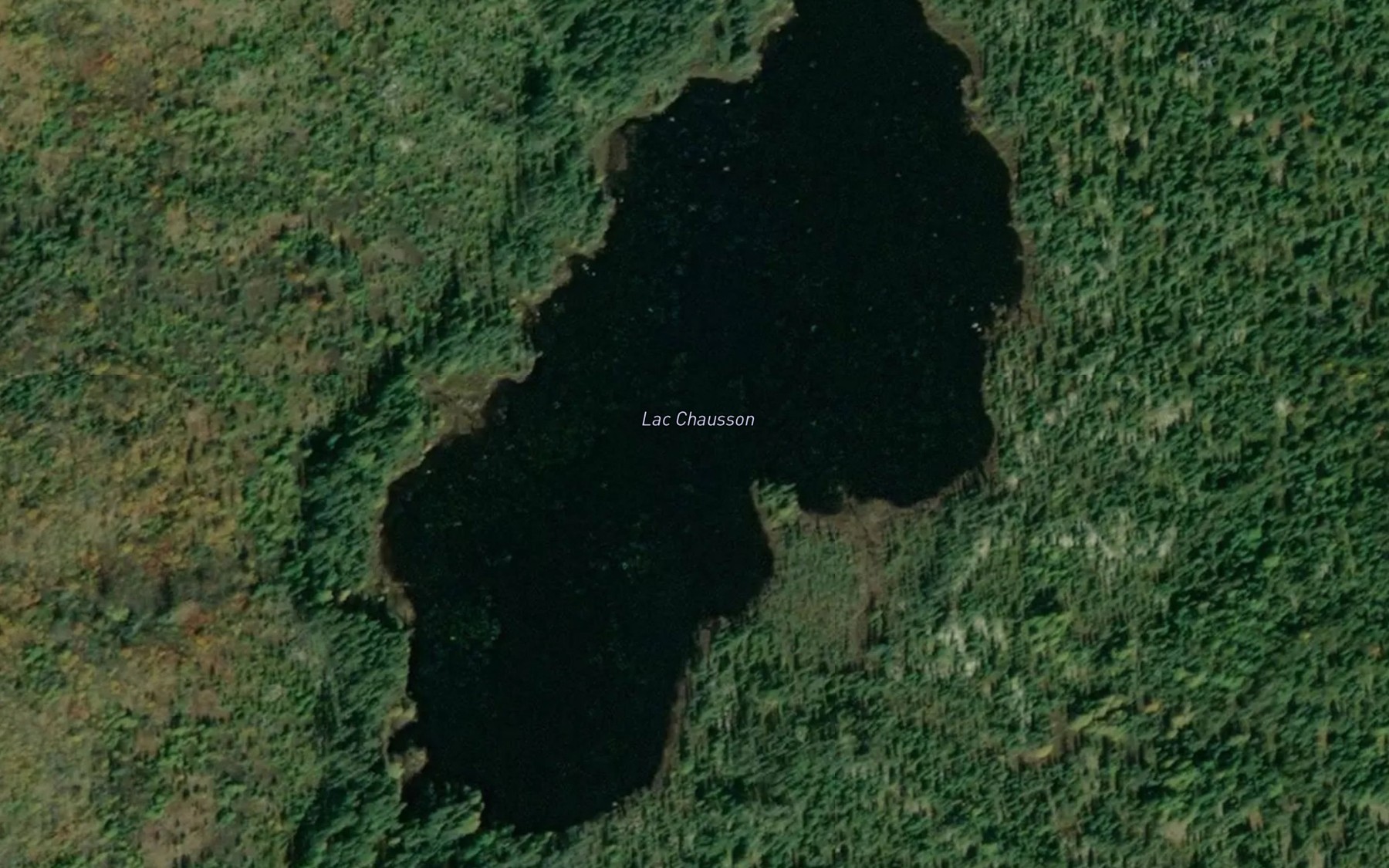 Satellite map of the Lac Chausson