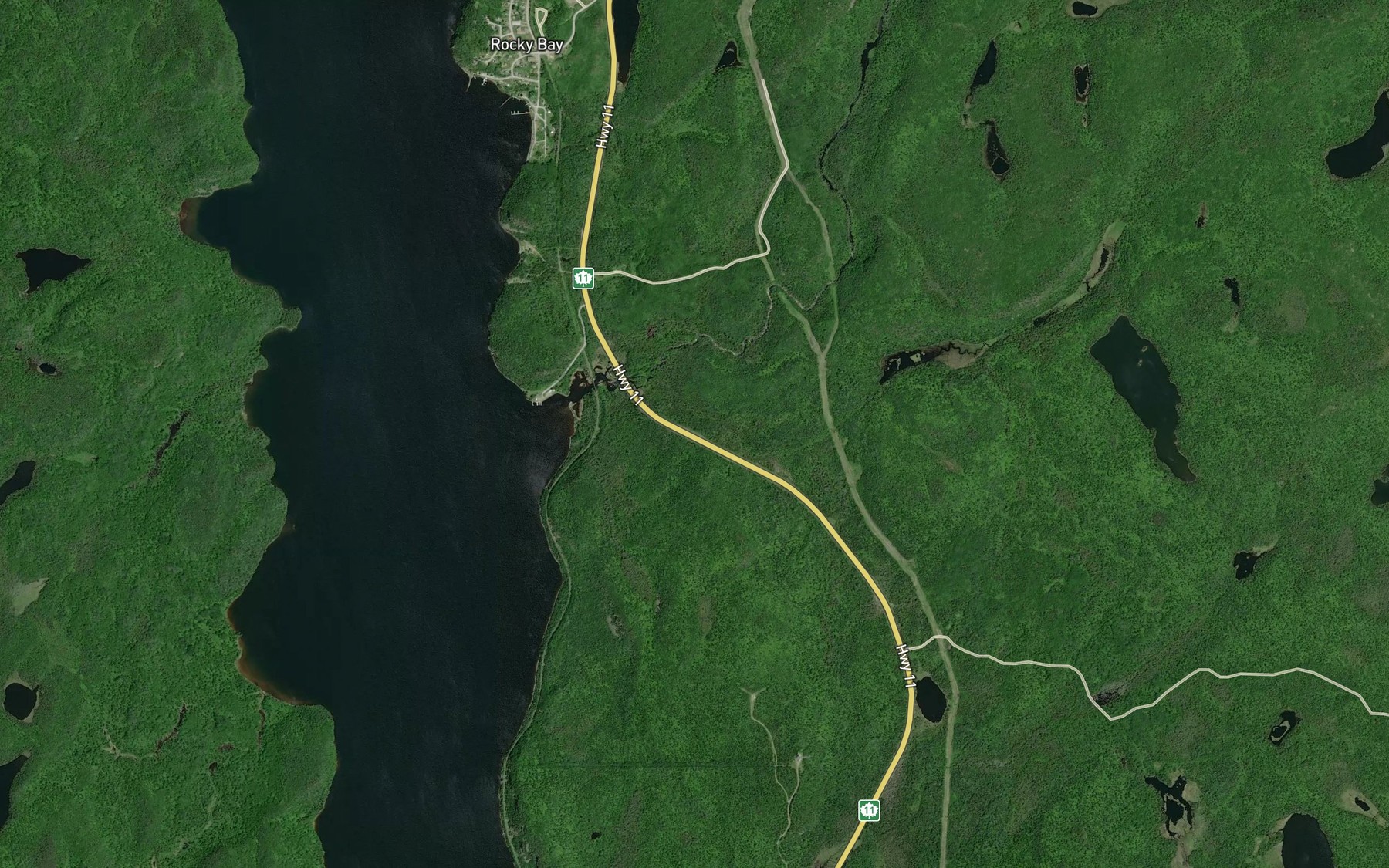Satellite map of the Postagoni River