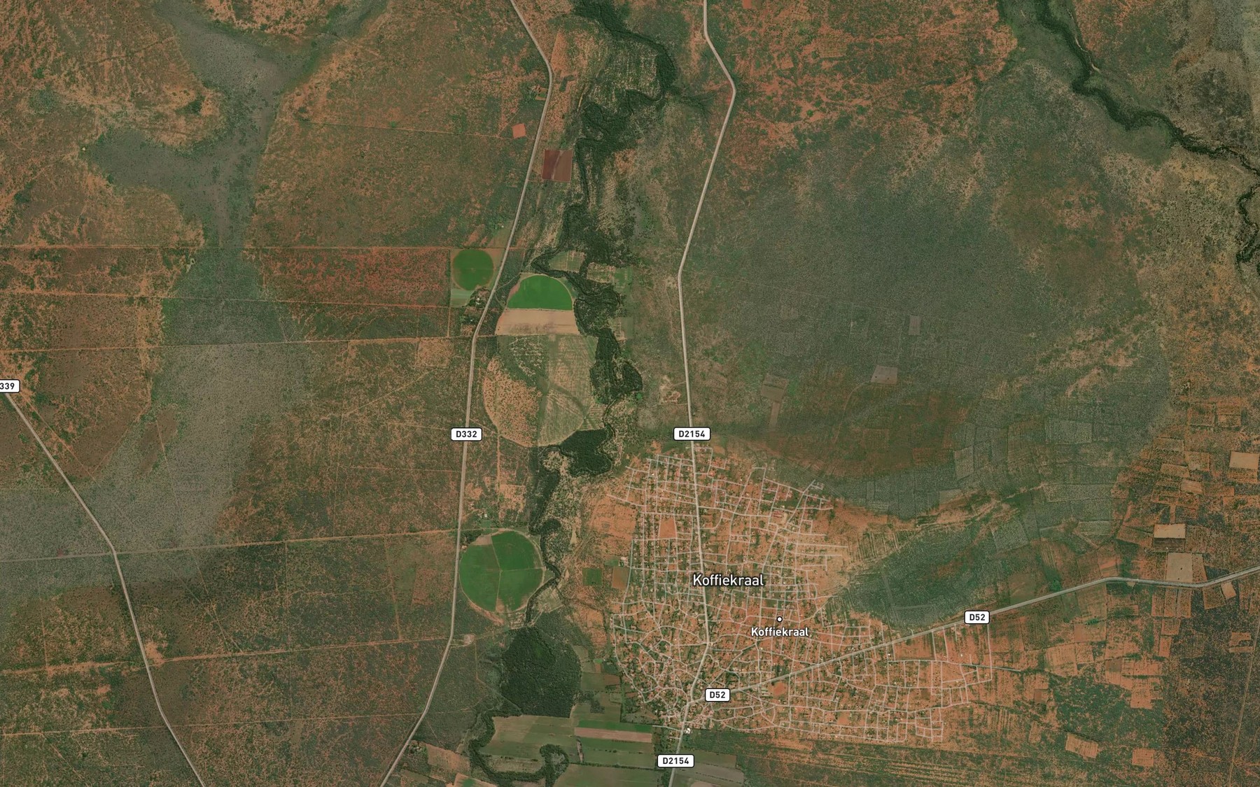 Satellite map of the Groot-Maricorivier