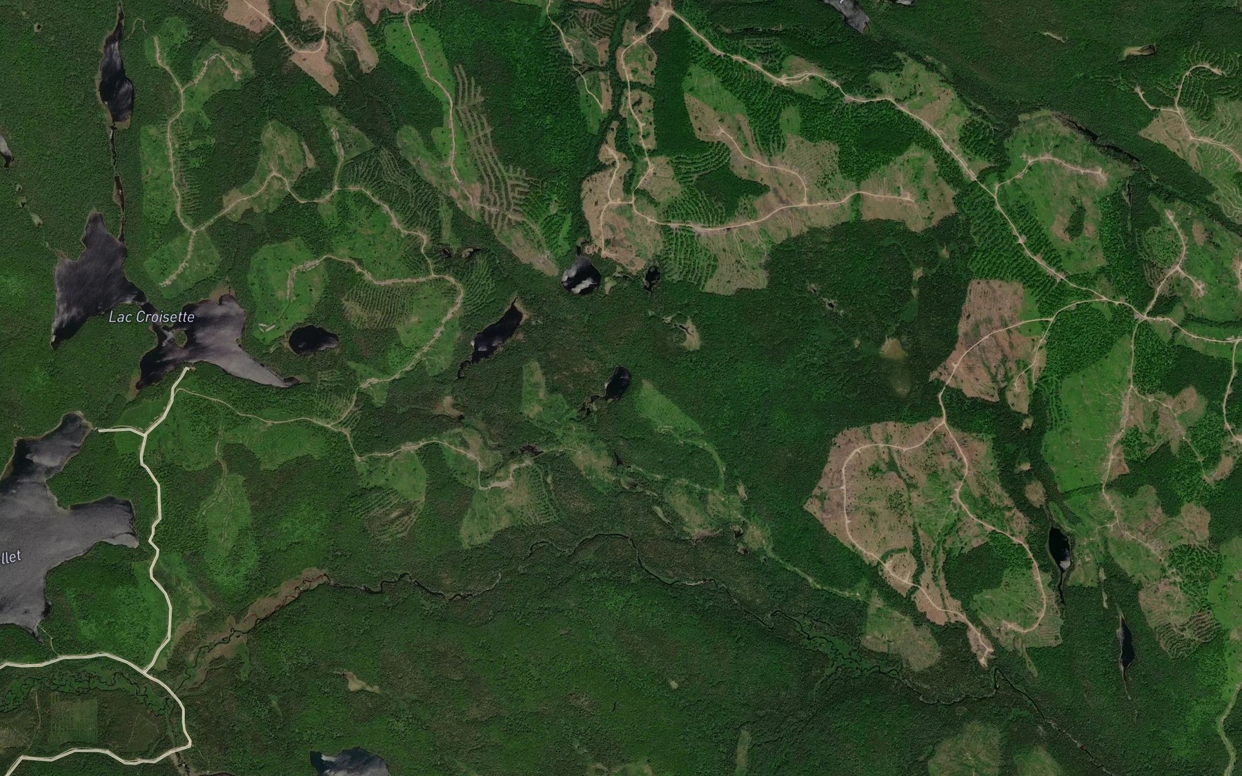 Satellite map of the Lac Agbalam