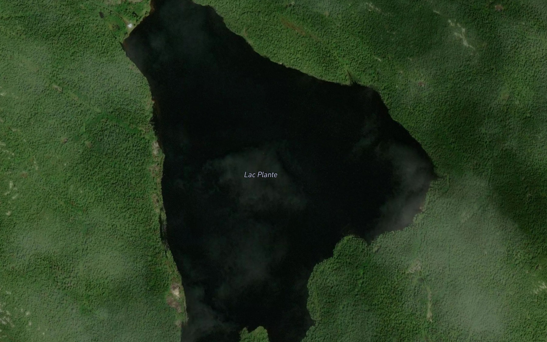Satellite map of the Lac Plante