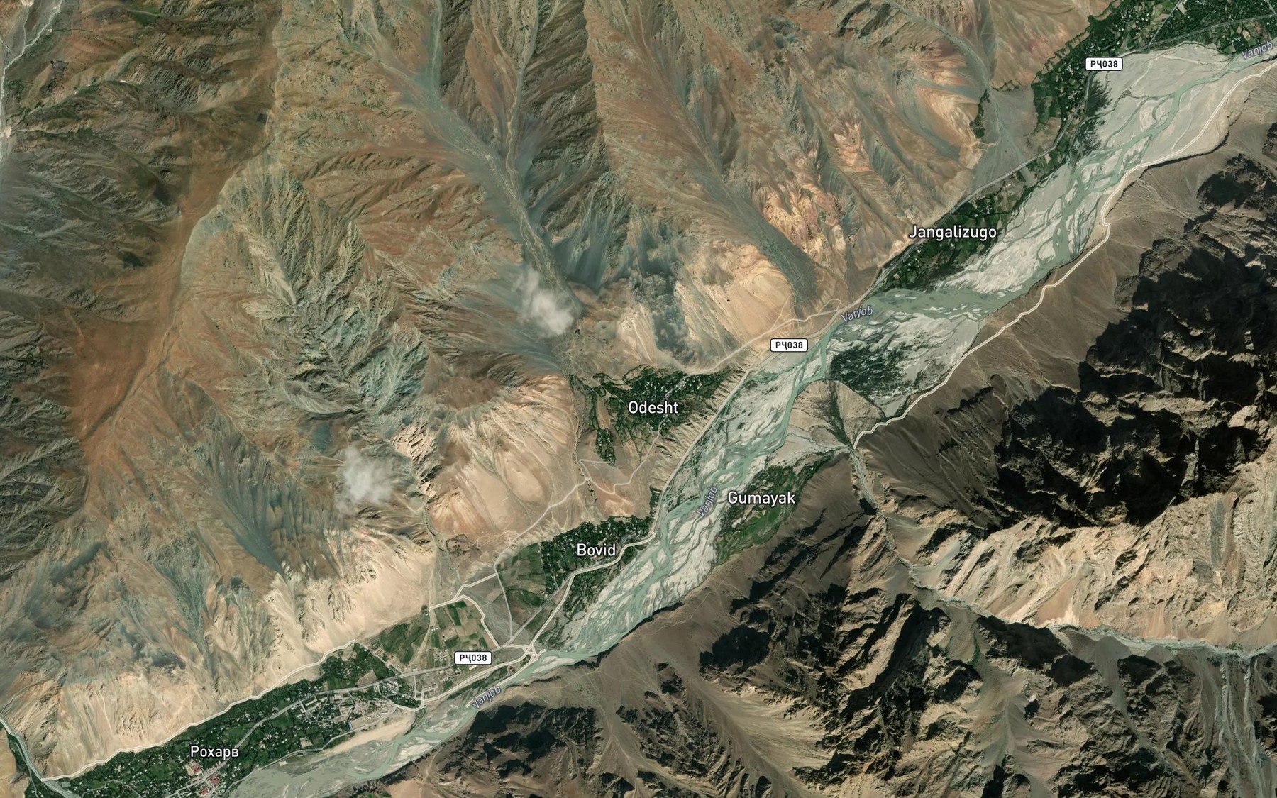 Satellite map of the Ghumayak