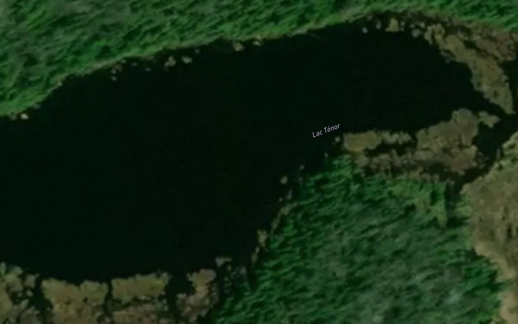 Satellite map of the Lac Tenor