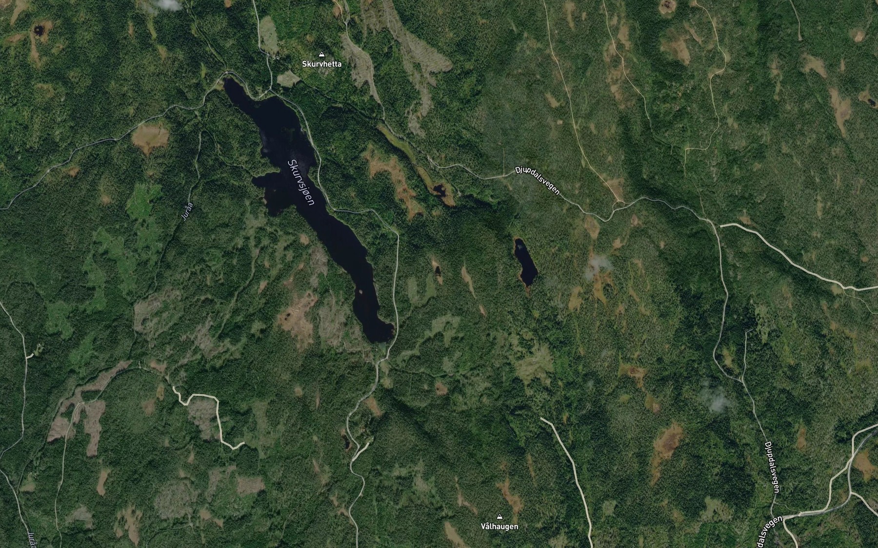 Satellite map of the Huldertjernet