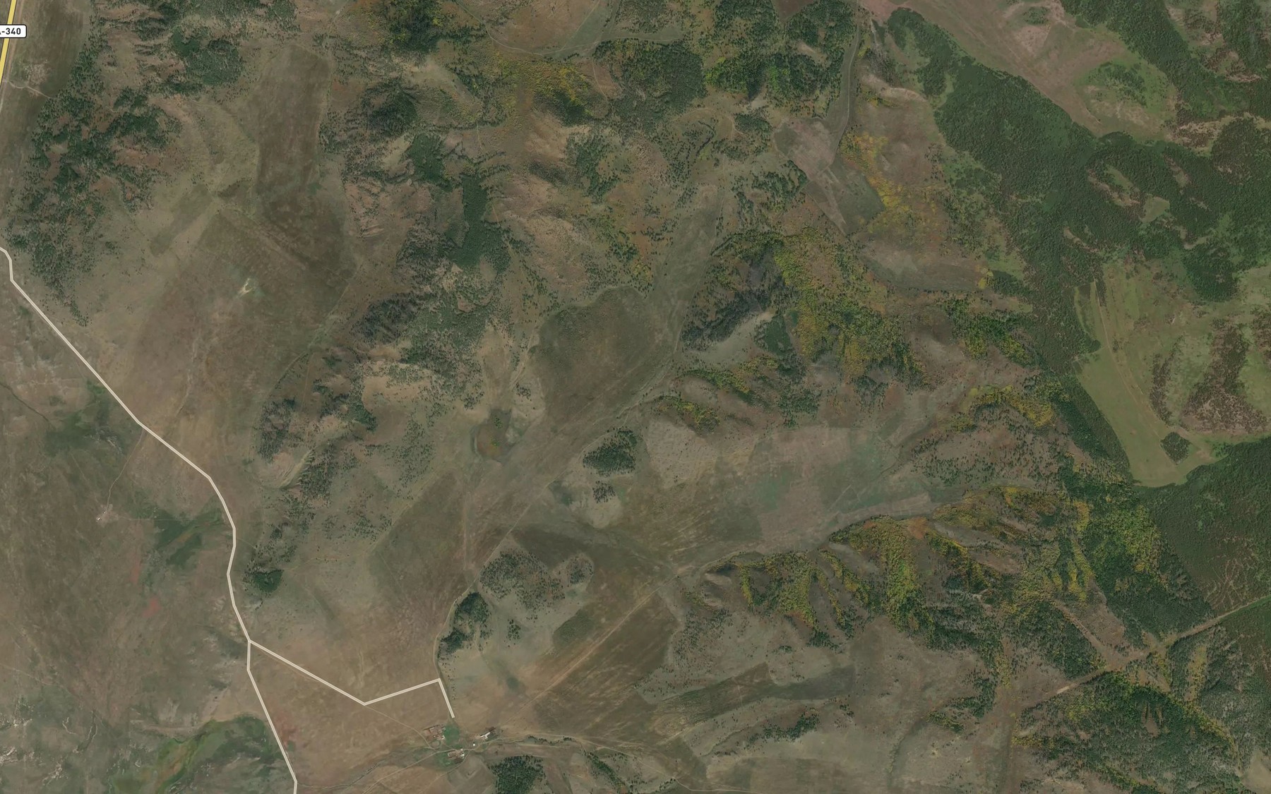 Satellite map of the Pad' Berezovaya
