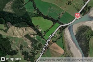 Satellite map of the Waiapu River