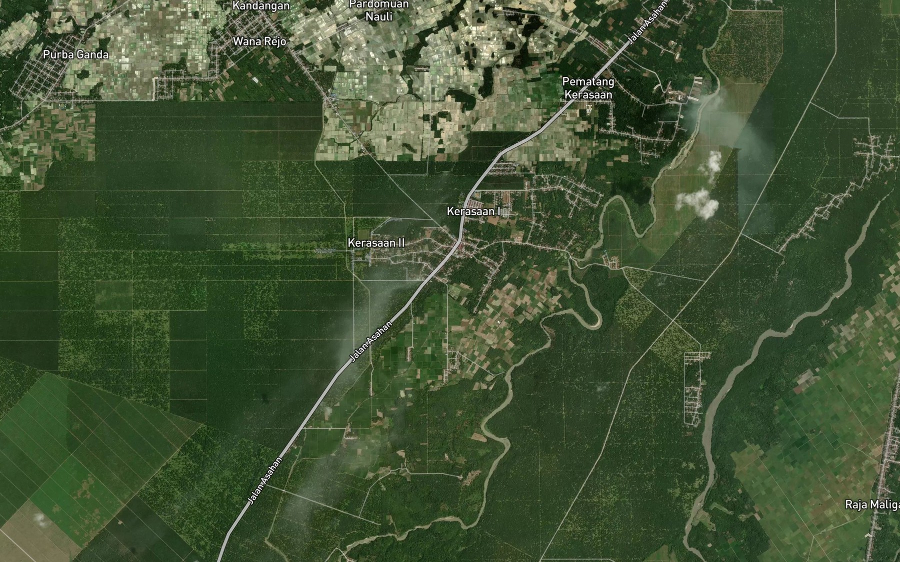 Satellite map of the Bah Simpangtau
