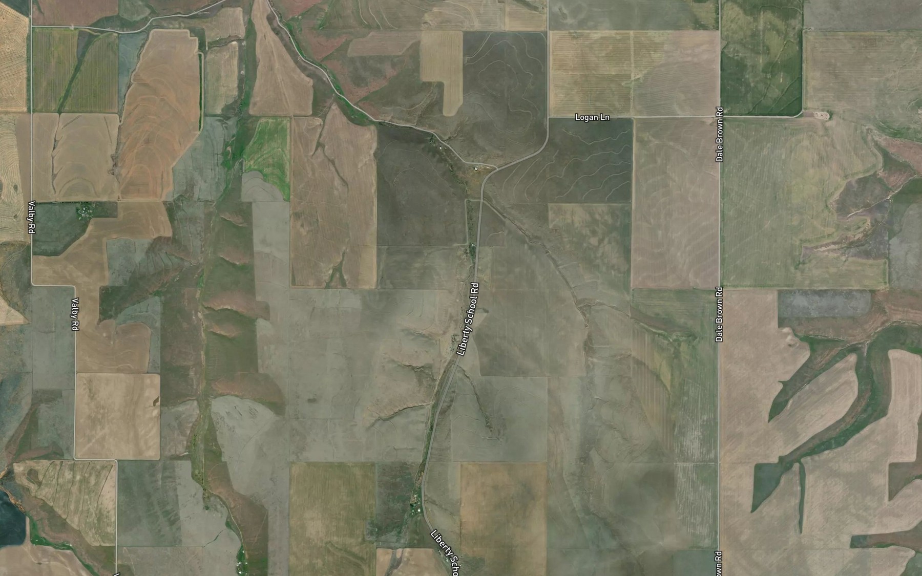 Satellite map of the Rills Pond