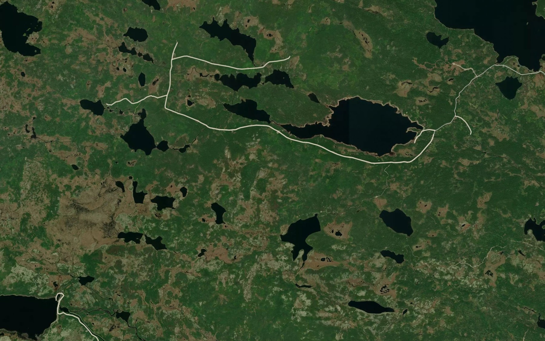 Satellite map of the Pond on the Lookout