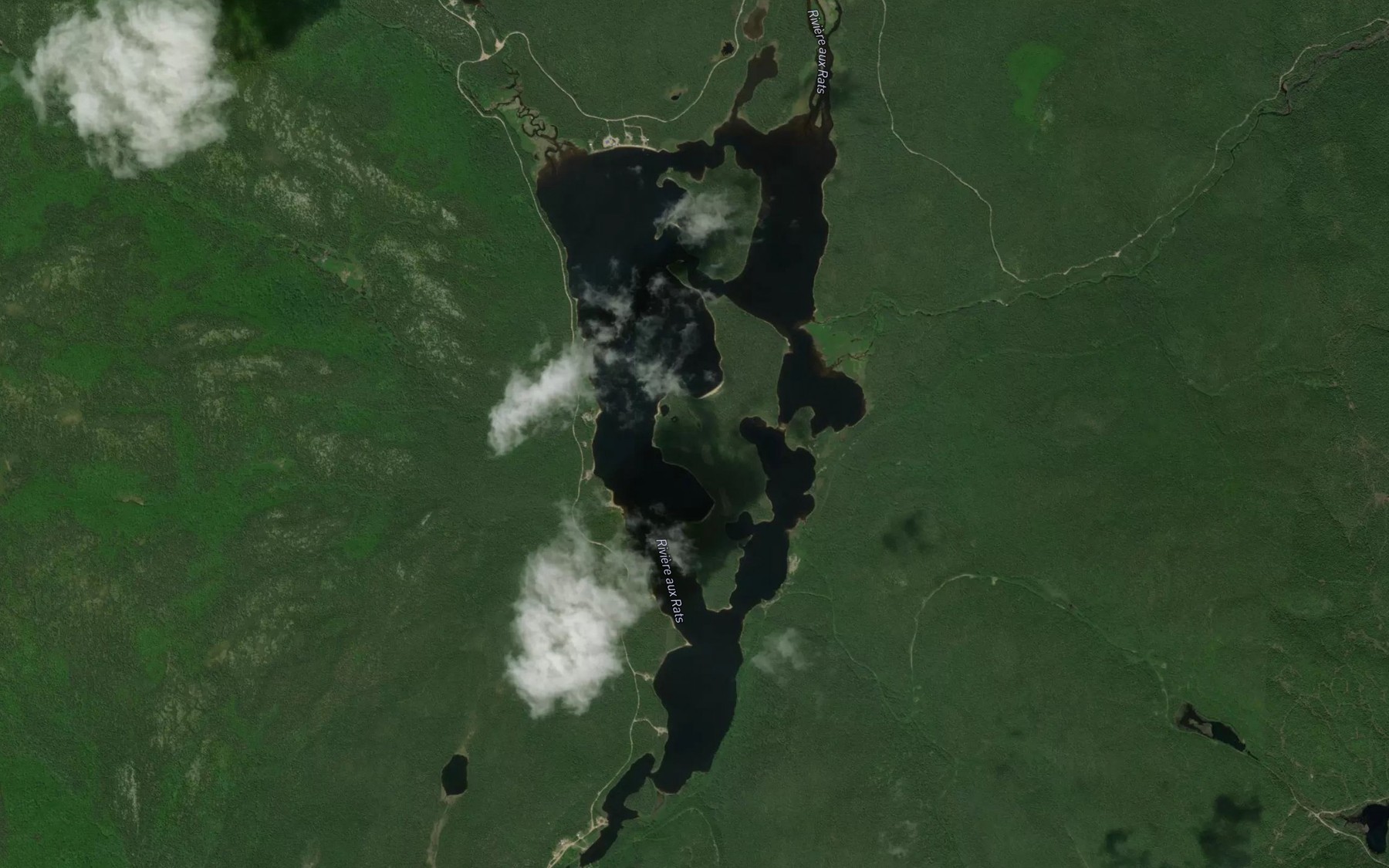 Satellite map of the Petit lac Jourdain