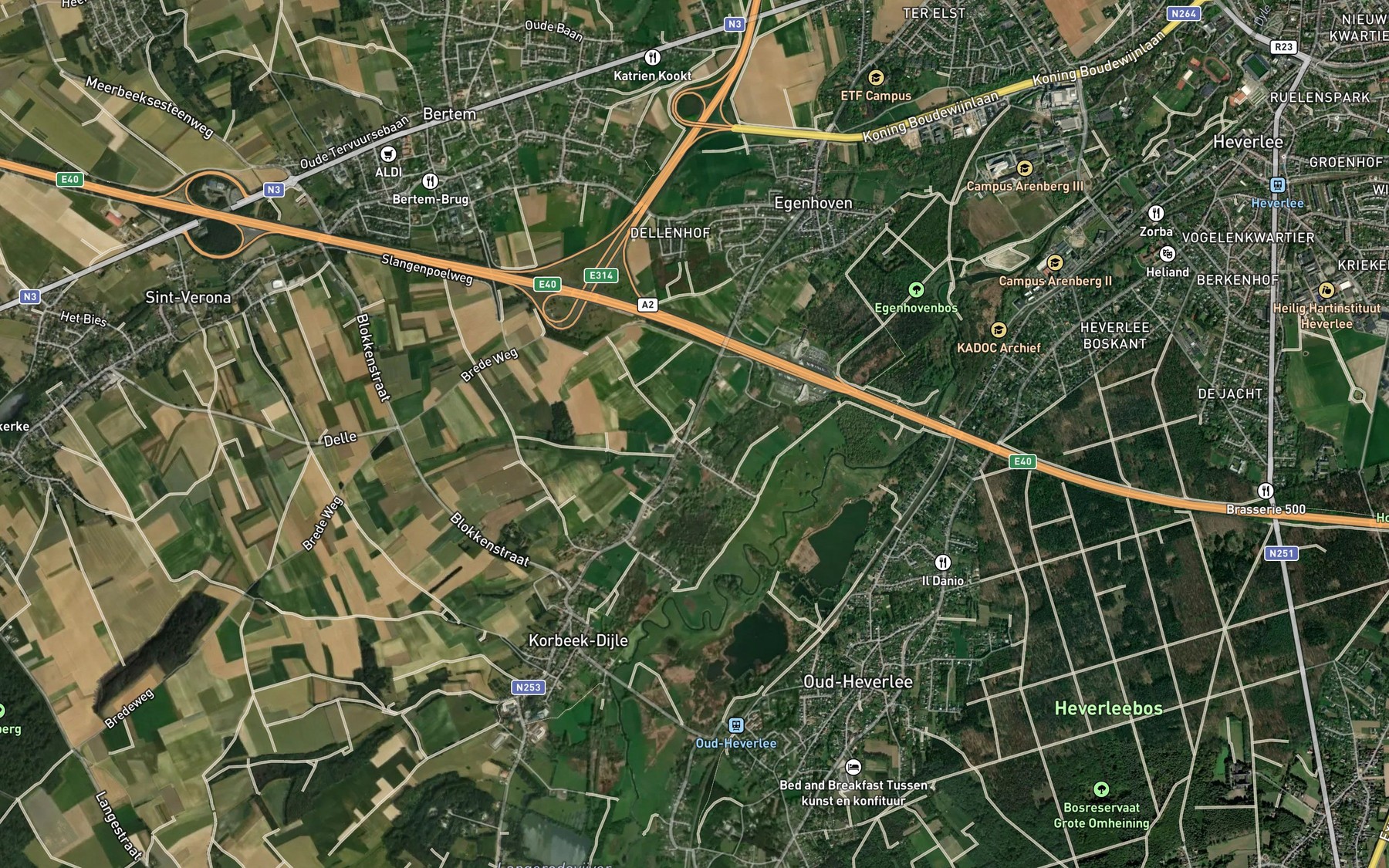 Satellite map of the Leibeek
